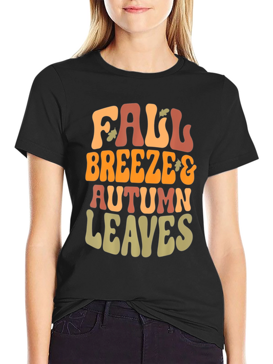 Fall Breeze & Autumn Leaves Graphic Tee