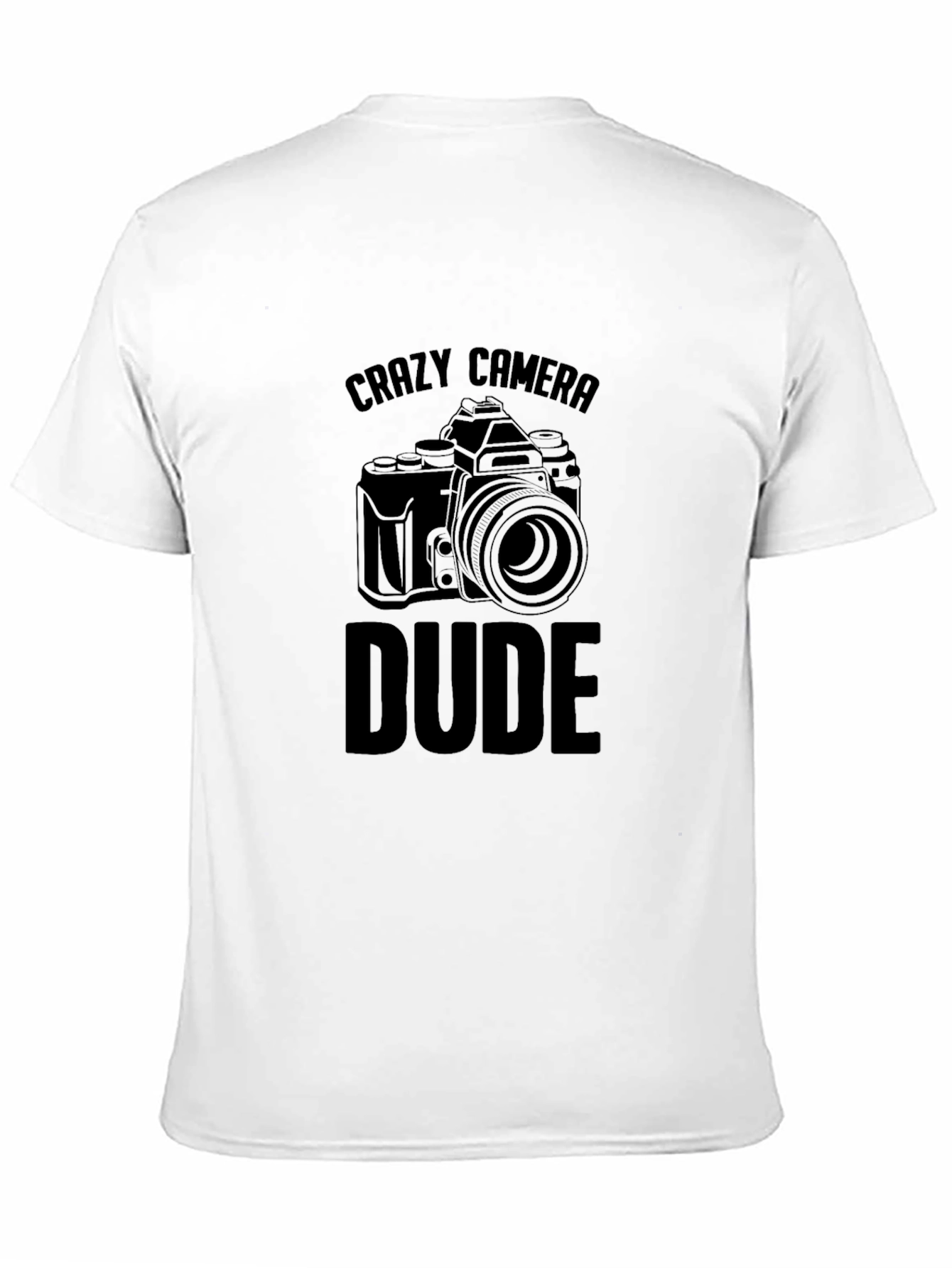 Crazy Camera Dude Black T-Shirt