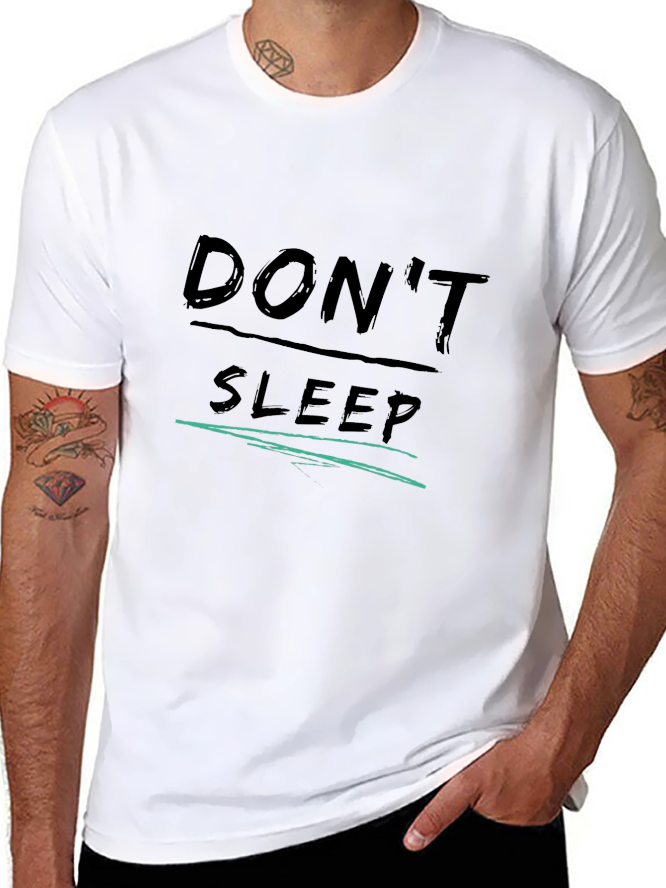 Dont Sleep Graphic Tee - Black