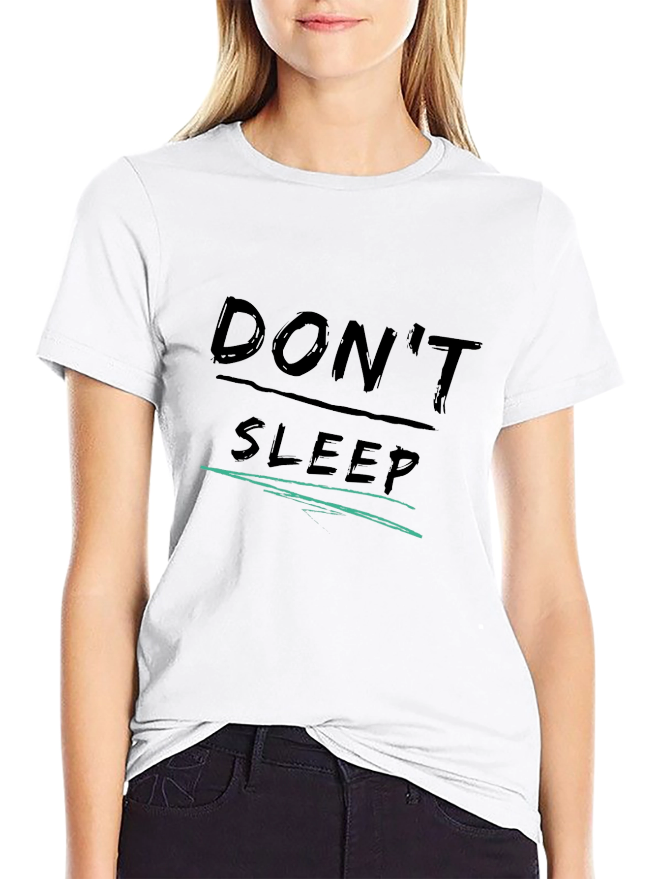 Dont Sleep Graphic Tee - Black