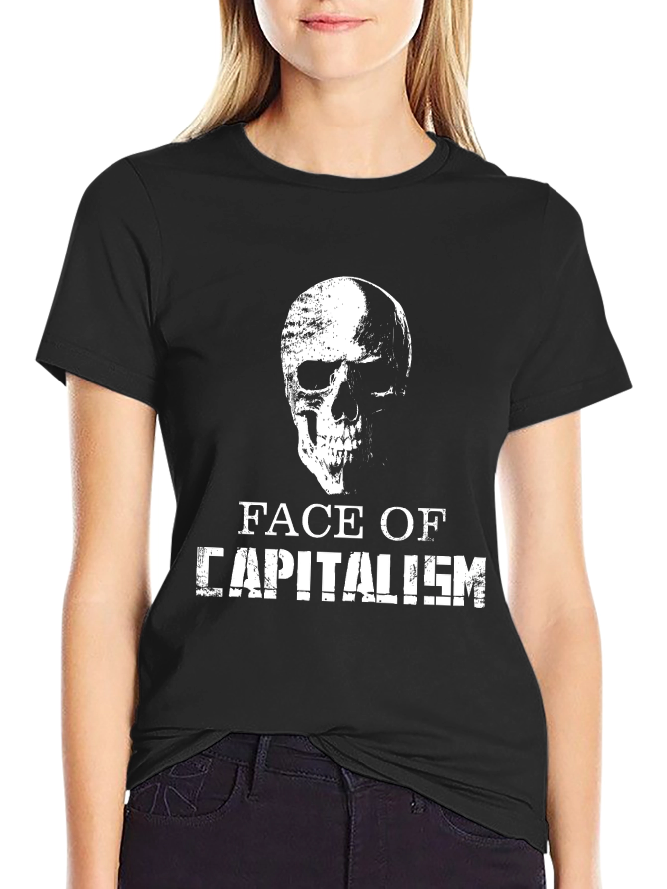 Face of Capitalism Graphic T-Shirt