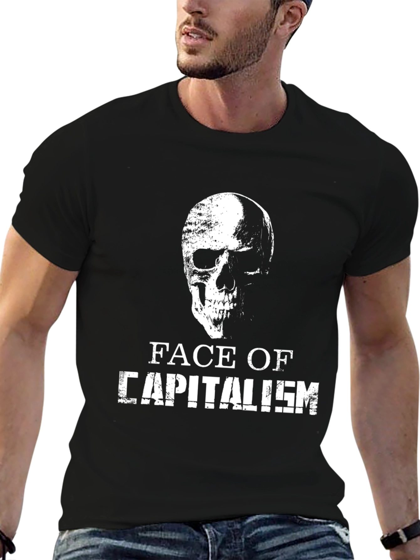 Face of Capitalism Graphic T-Shirt