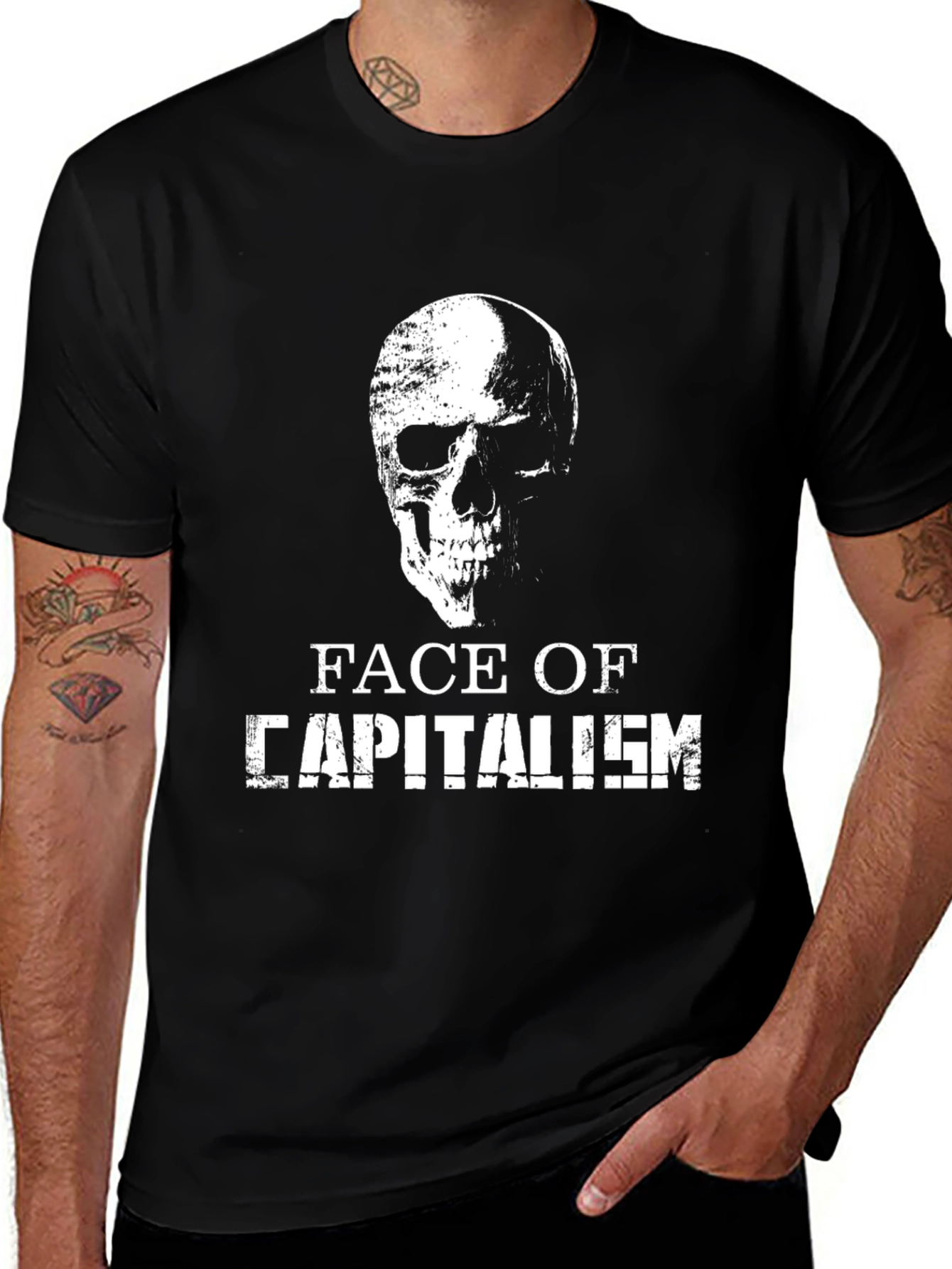 Face of Capitalism Graphic T-Shirt