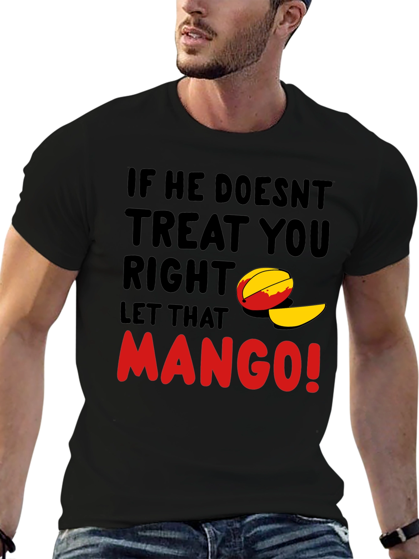 Let That Mango Funny Graphic T-Shirt