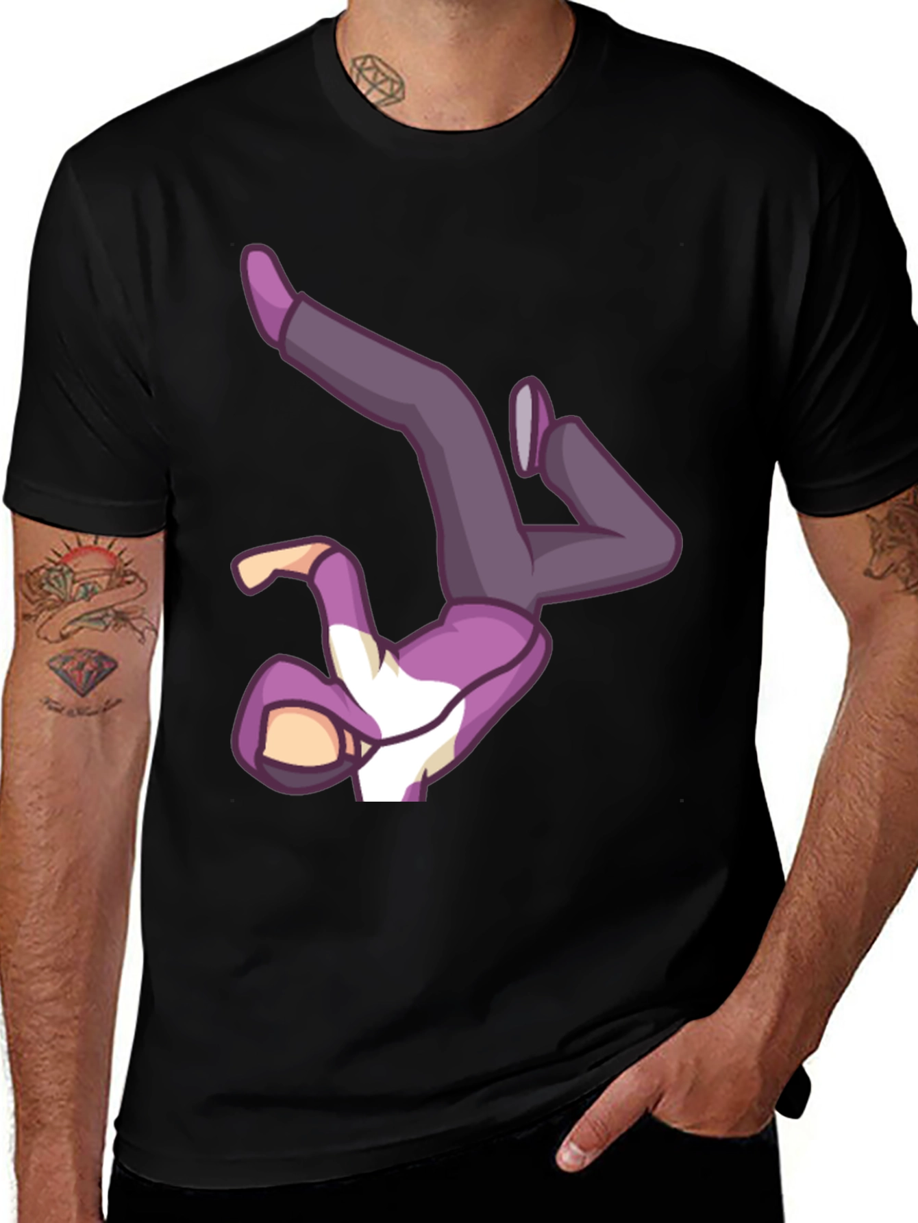 Cool Breakdancer Graphic T-Shirt