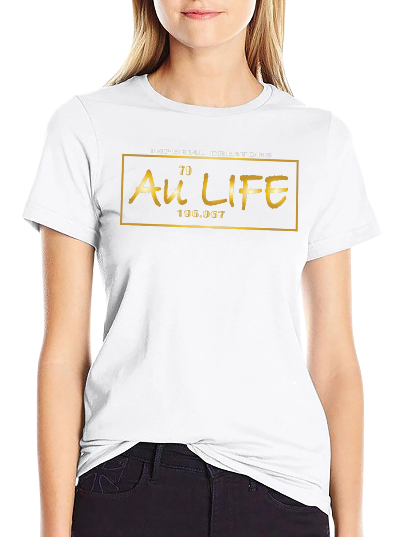 Au Life Graphic Tee - Gold Element Style