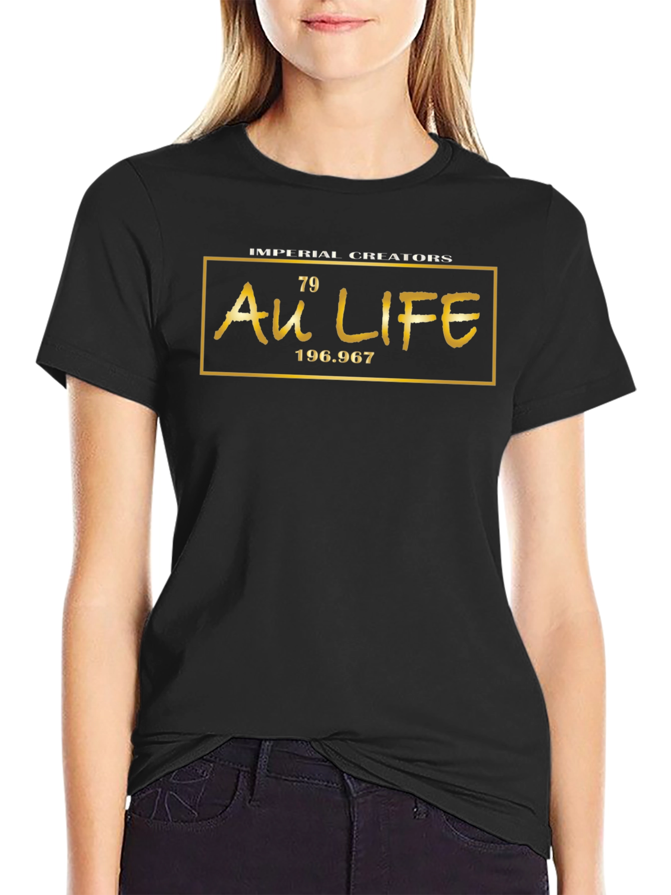 Au Life Graphic Tee - Gold Element Style