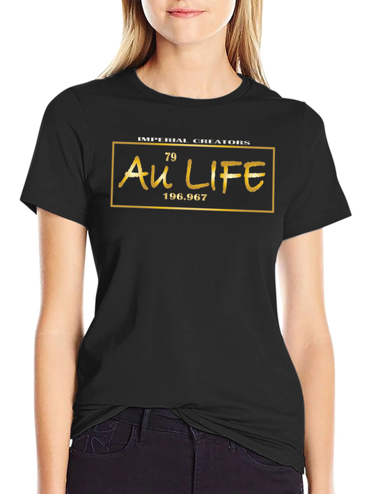 Au Life Graphic Tee - Gold Element Style