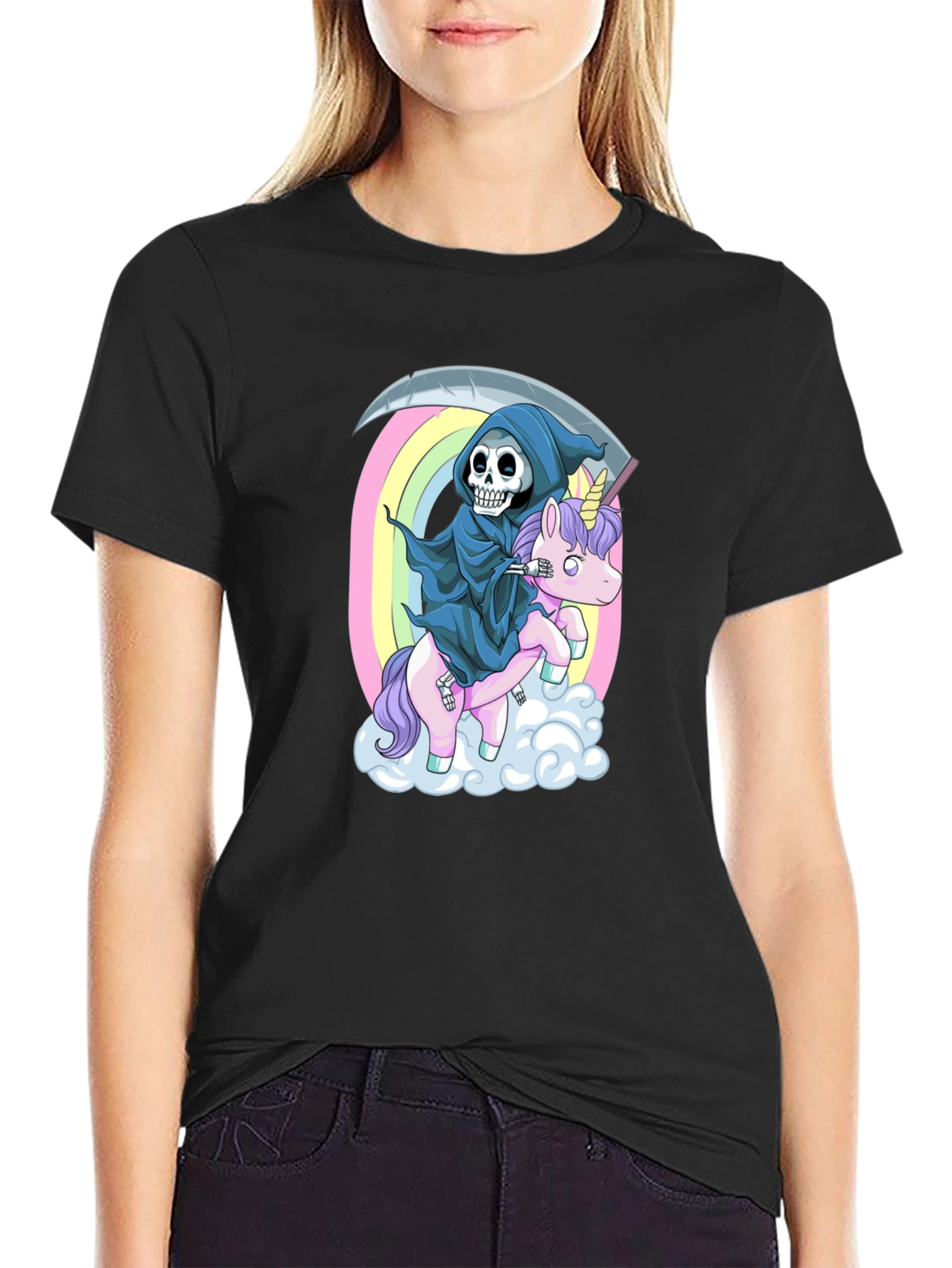 Grim Reaper Unicorn T-Shirt