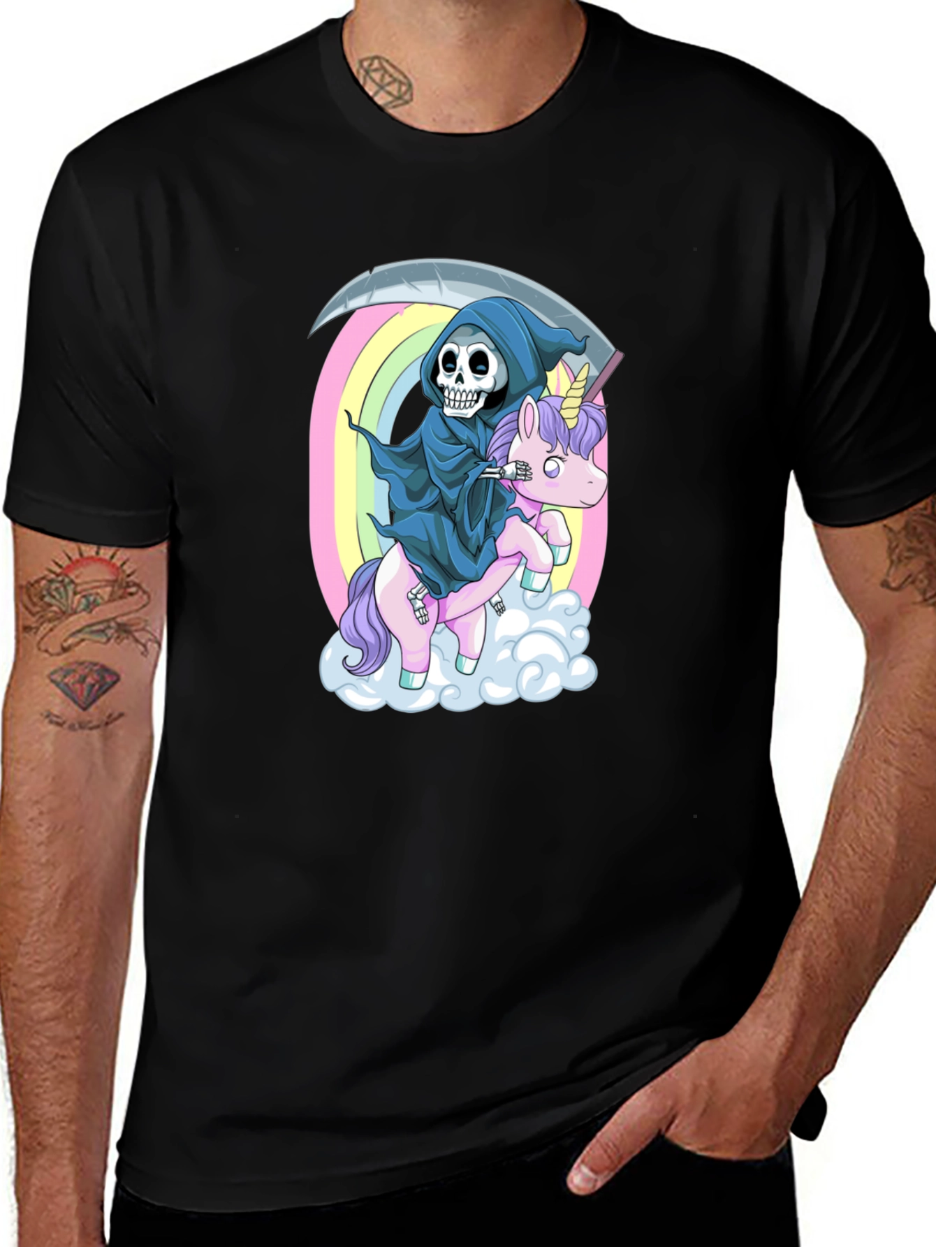 Grim Reaper Unicorn T-Shirt