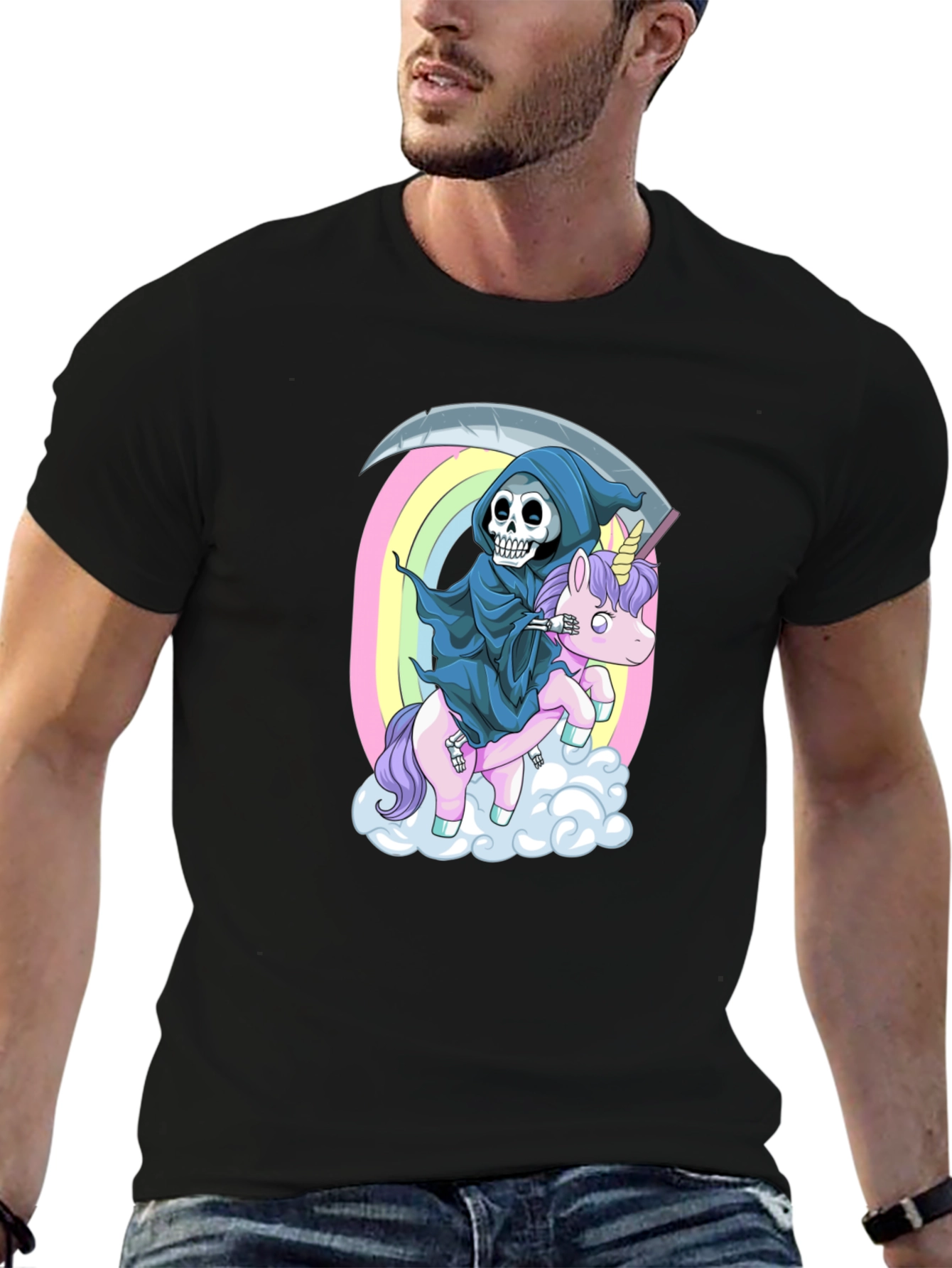 Grim Reaper Unicorn T-Shirt