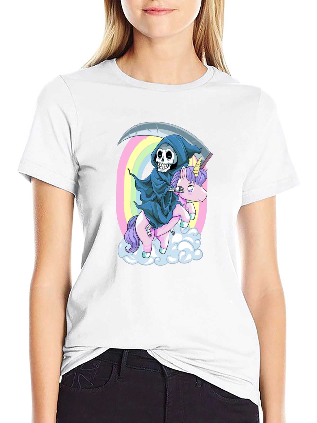 Grim Reaper Unicorn T-Shirt