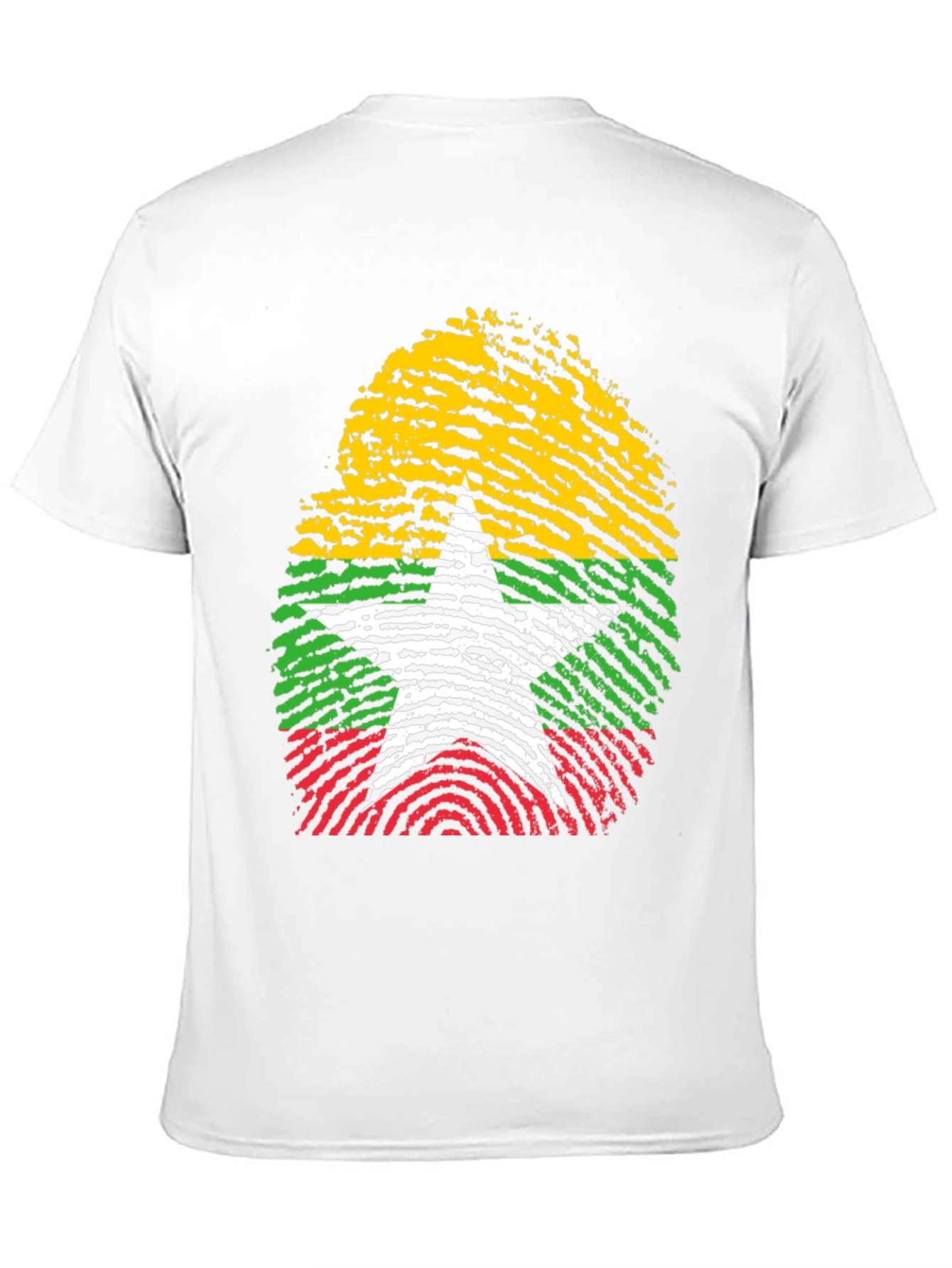 Myanmar Fingerprint Flag T-Shirt