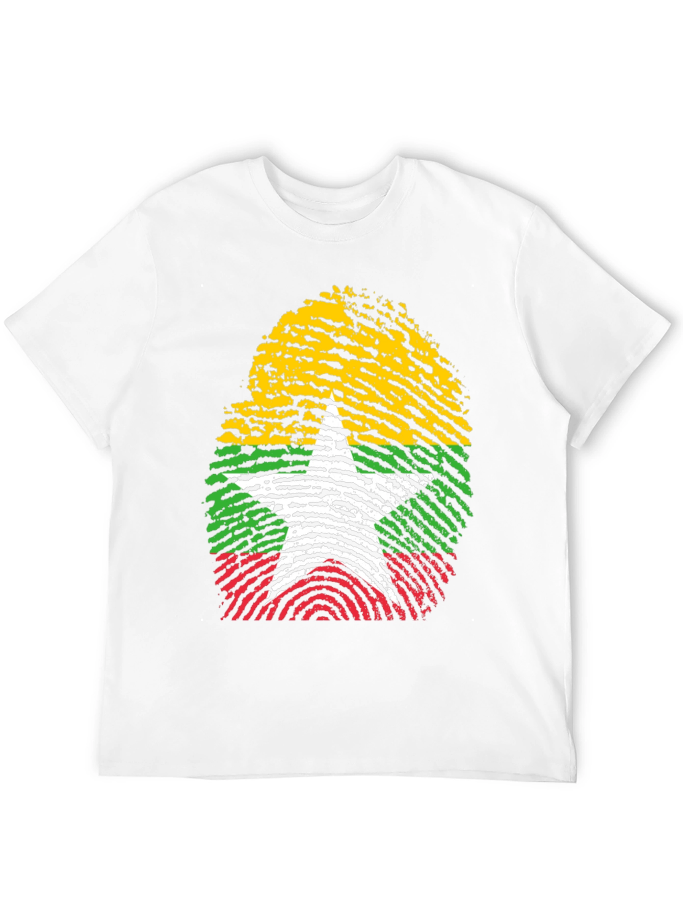 Myanmar Fingerprint Flag T-Shirt