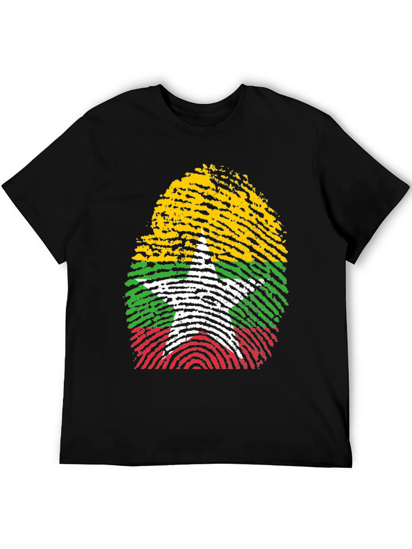 Myanmar Fingerprint Flag T-Shirt