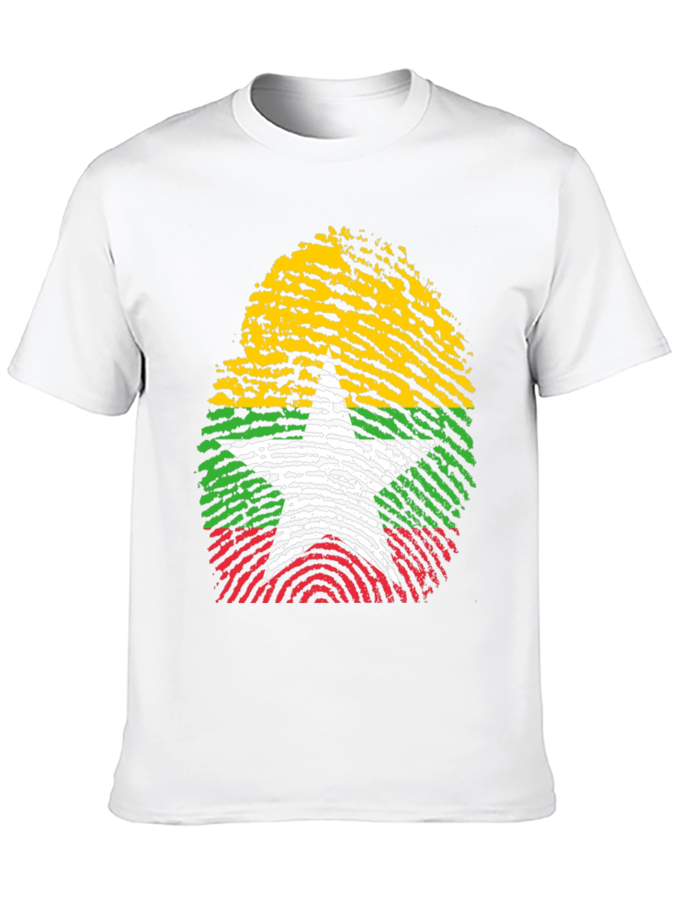 Myanmar Fingerprint Flag T-Shirt