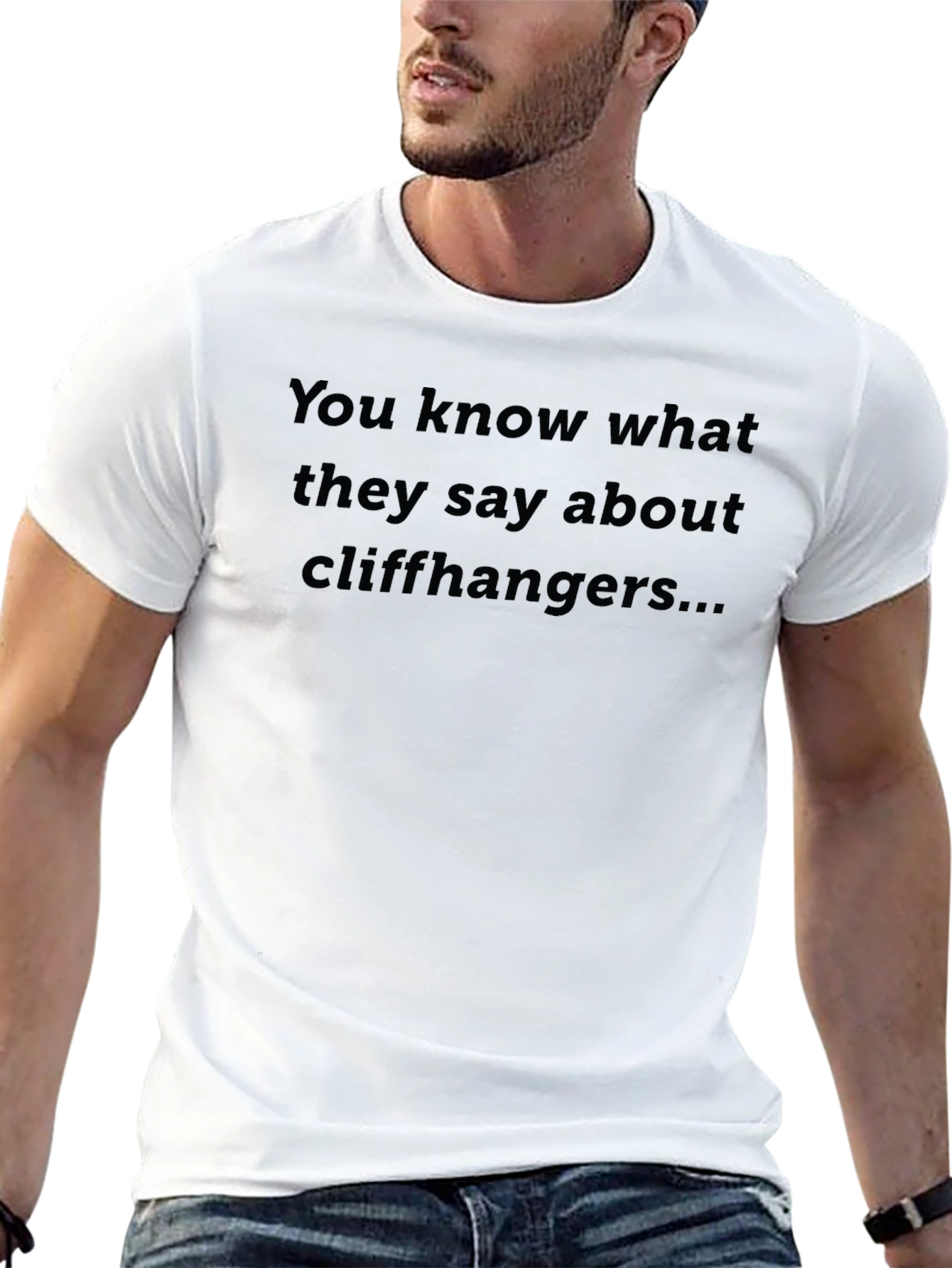 Cliffhanger T-Shirt - Funny Humor Tee