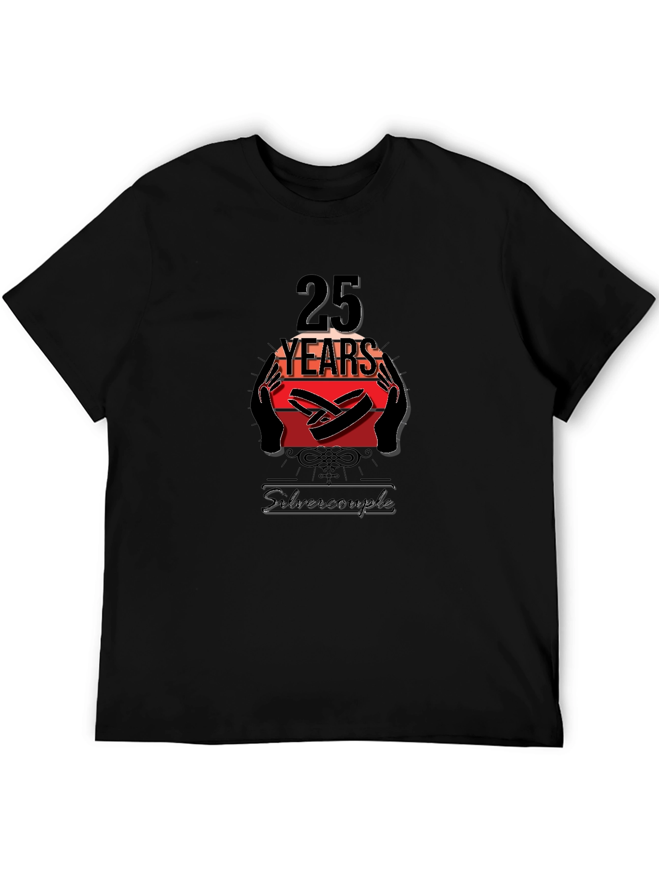 25th Anniversary Silver Couple T-Shirt