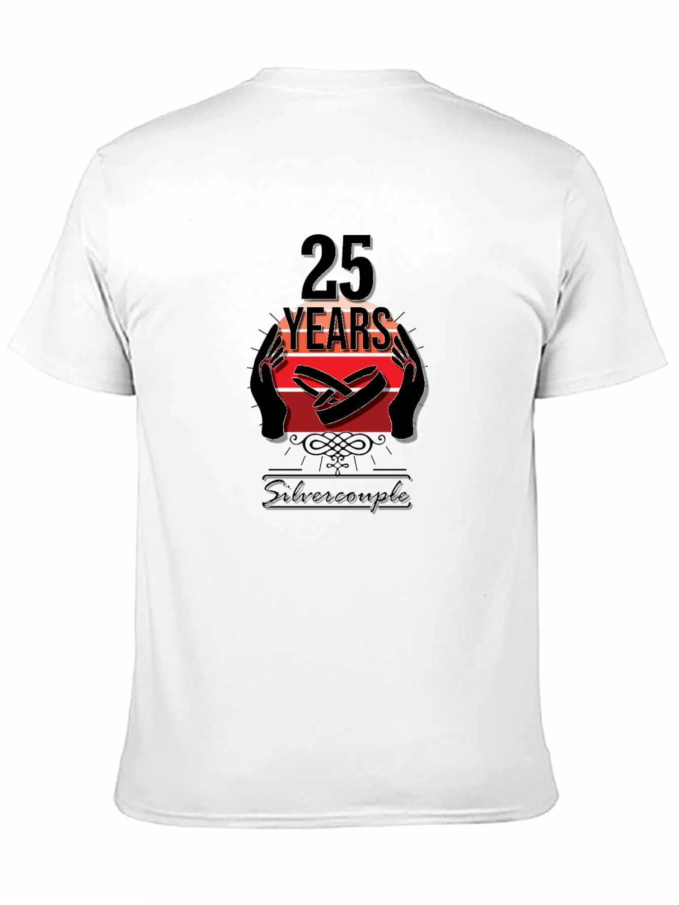 25th Anniversary Silver Couple T-Shirt