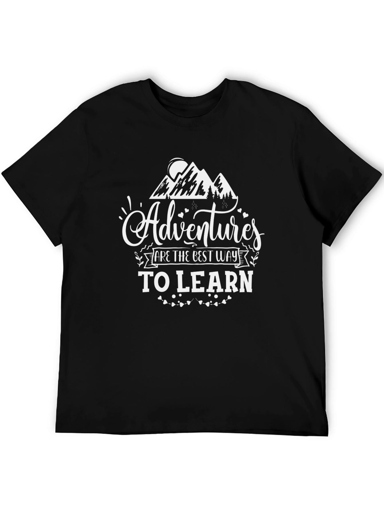 Adventure Awaits Graphic Tee - Black