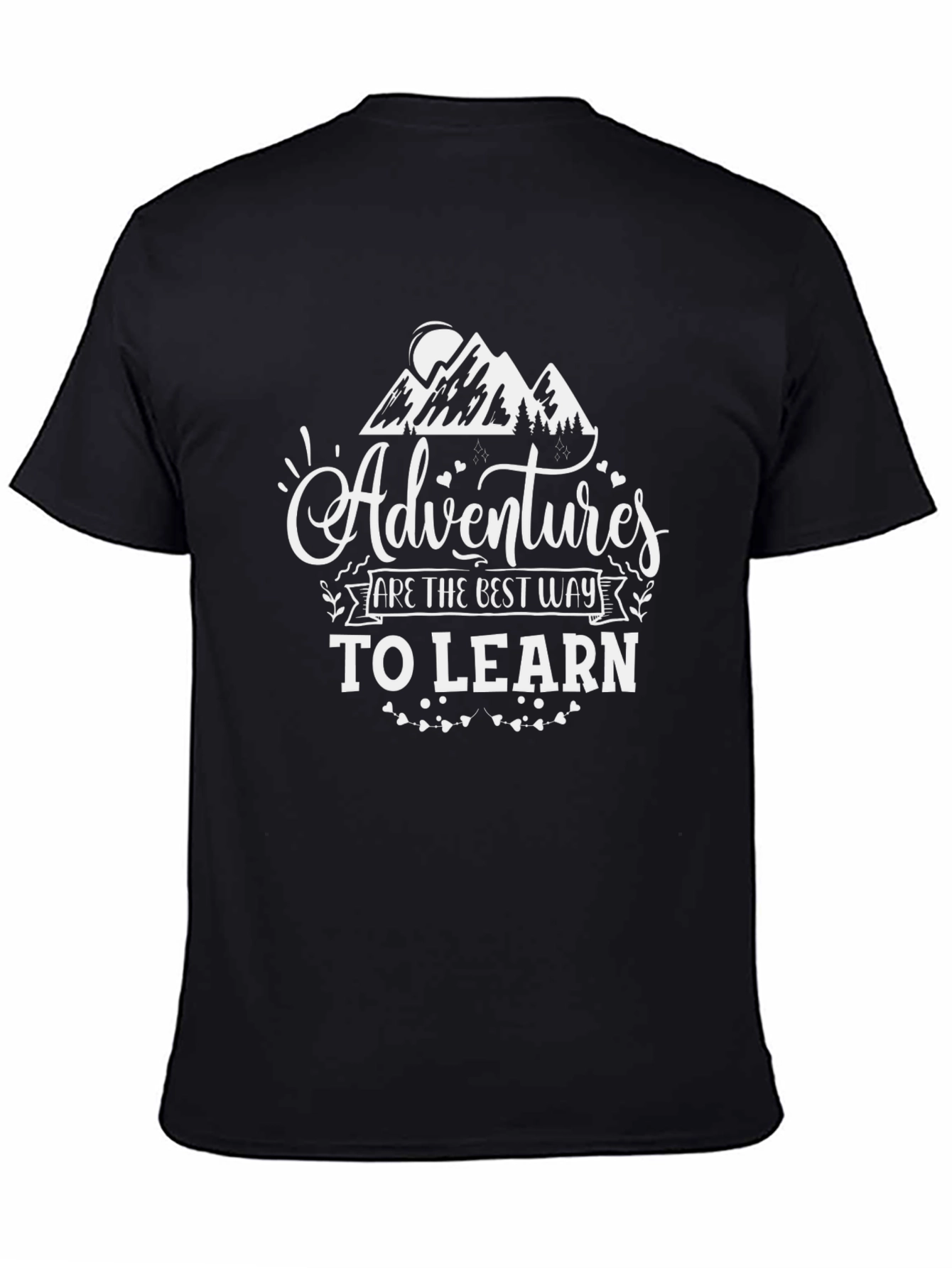 Adventure Awaits Graphic Tee - Black