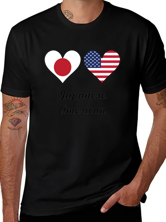 Japanese American Heart Flag T-Shirt