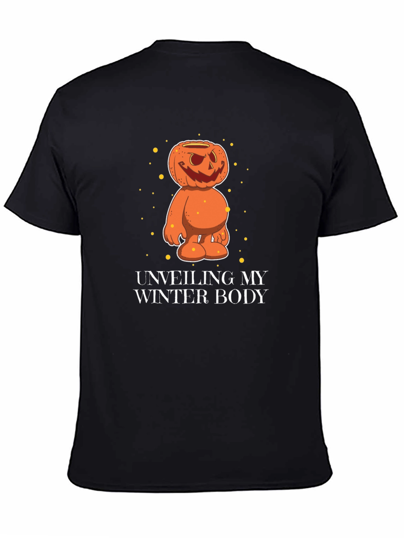 Funny Halloween Pumpkin Winter Body T-Shirt