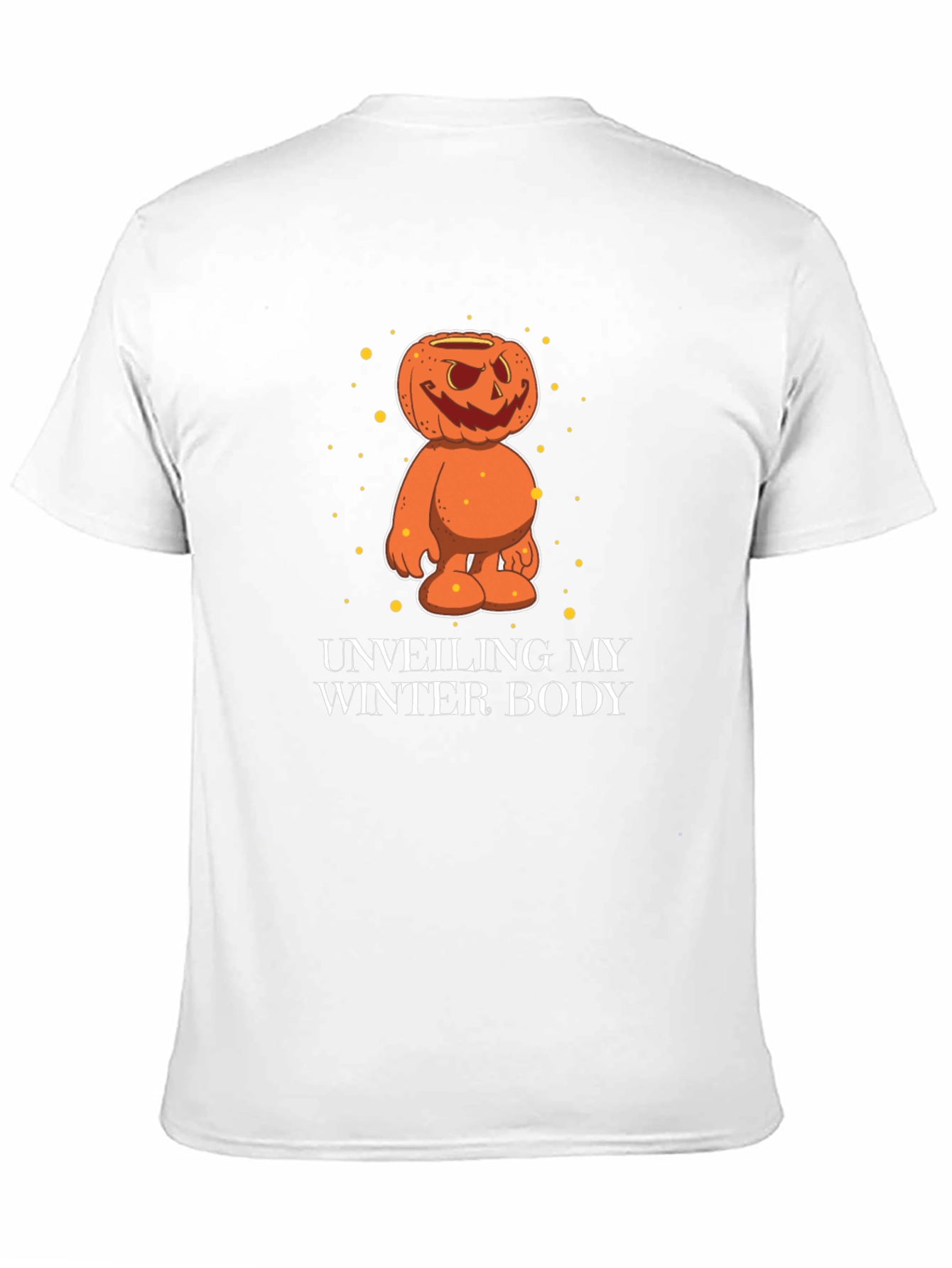 Funny Halloween Pumpkin Winter Body T-Shirt