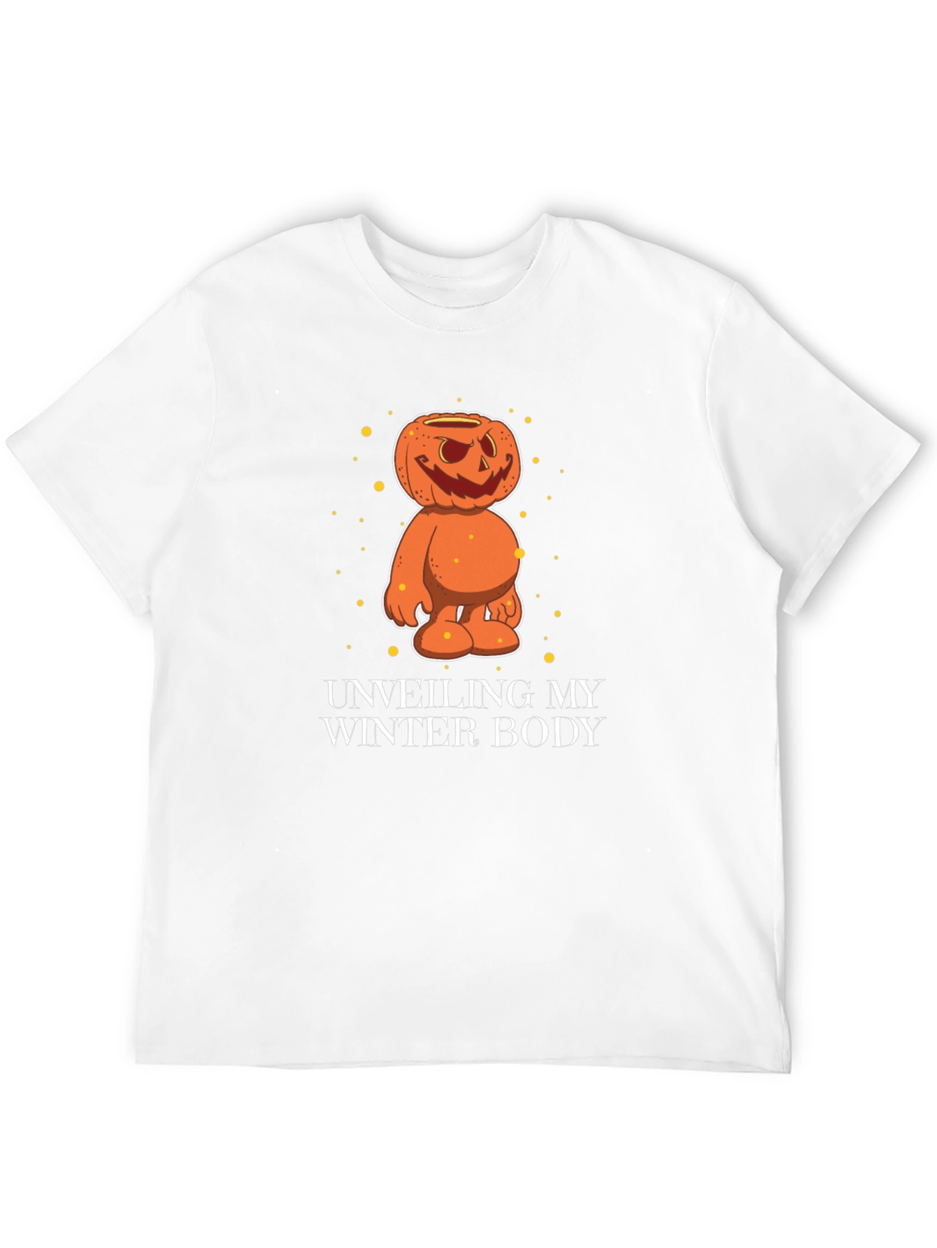 Funny Halloween Pumpkin Winter Body T-Shirt