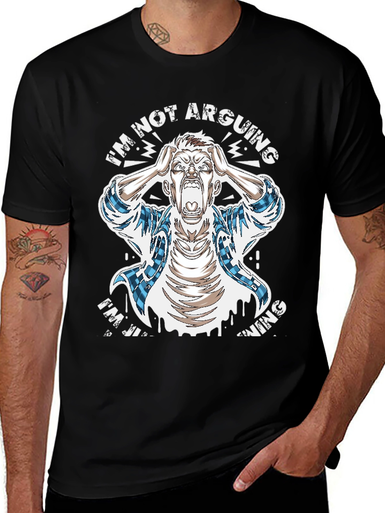 Im Not Arguing T-Shirt Funny Sarcastic Graphic Tee