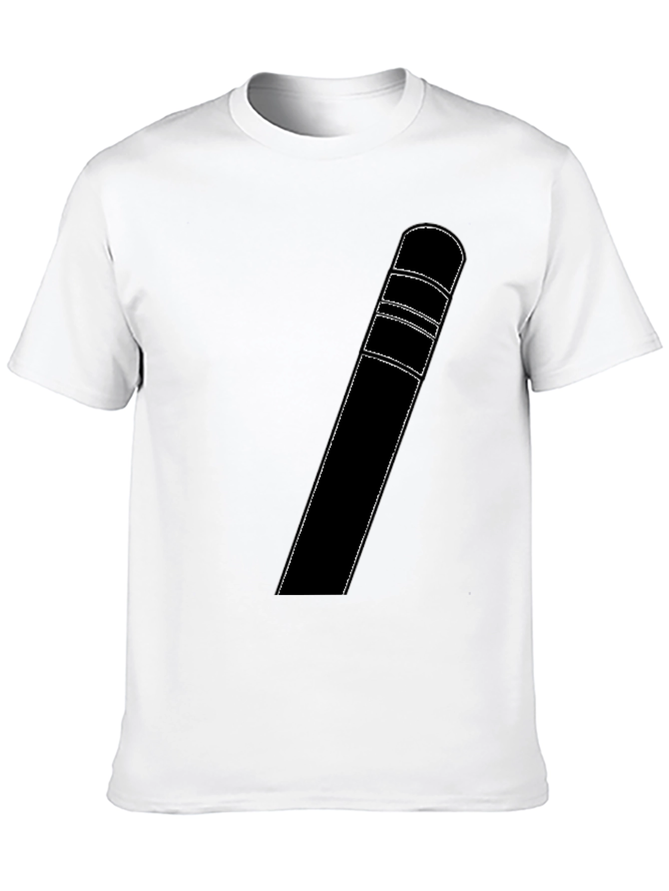 Modern Black T-Shirt with Unique Graphic Design