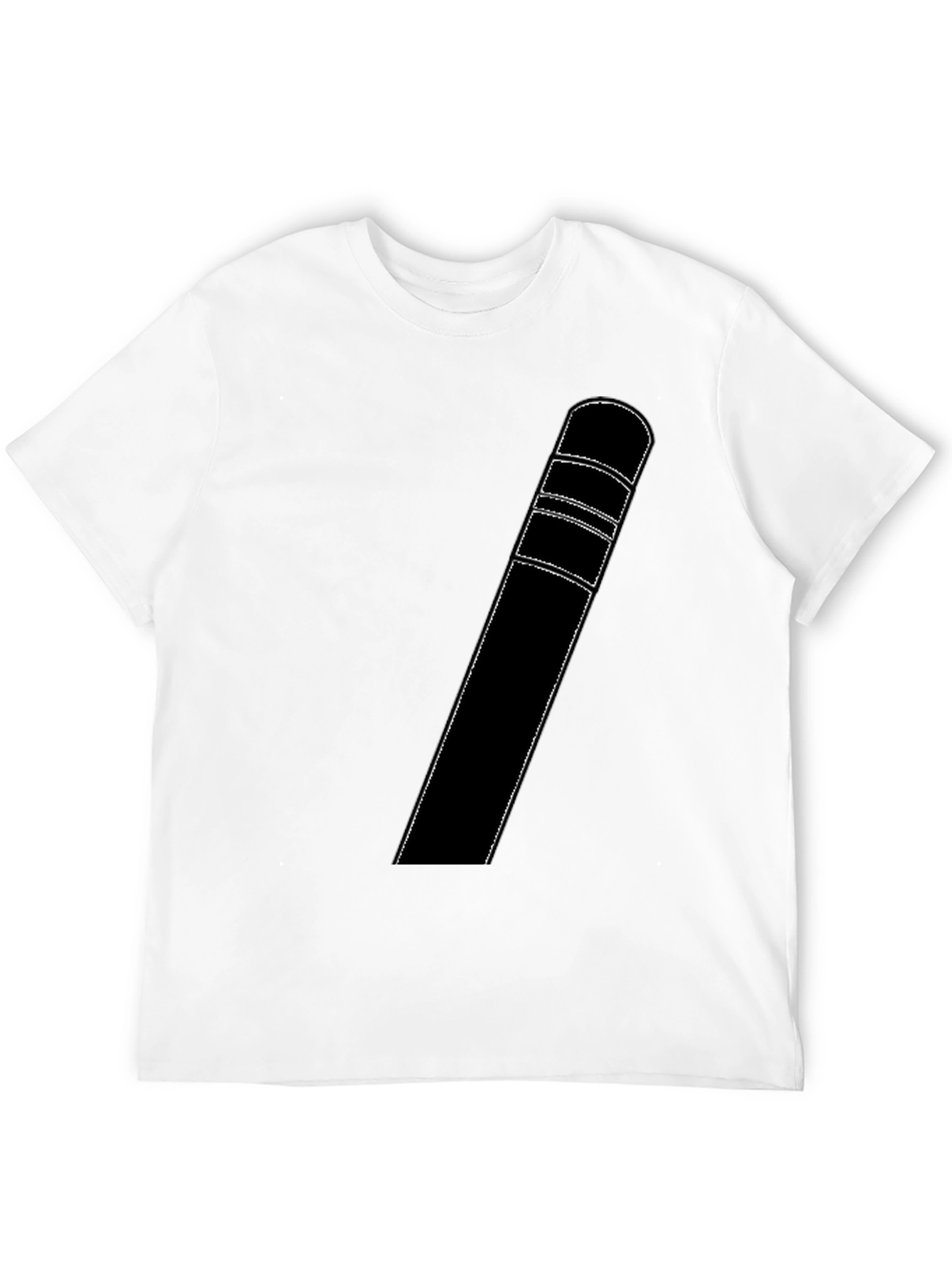 Modern Black T-Shirt with Unique Graphic Design