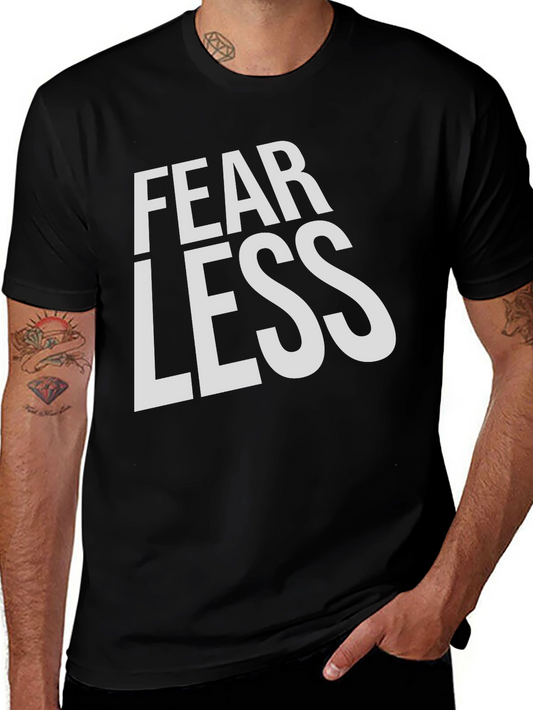 Fearless Black Graphic Tee Shirt