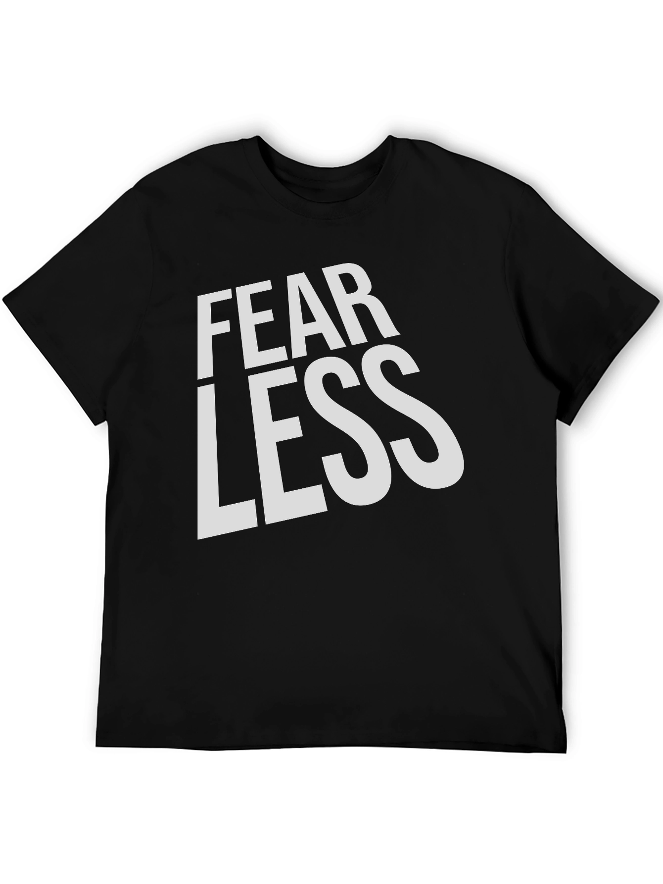 Fearless Black Graphic Tee Shirt