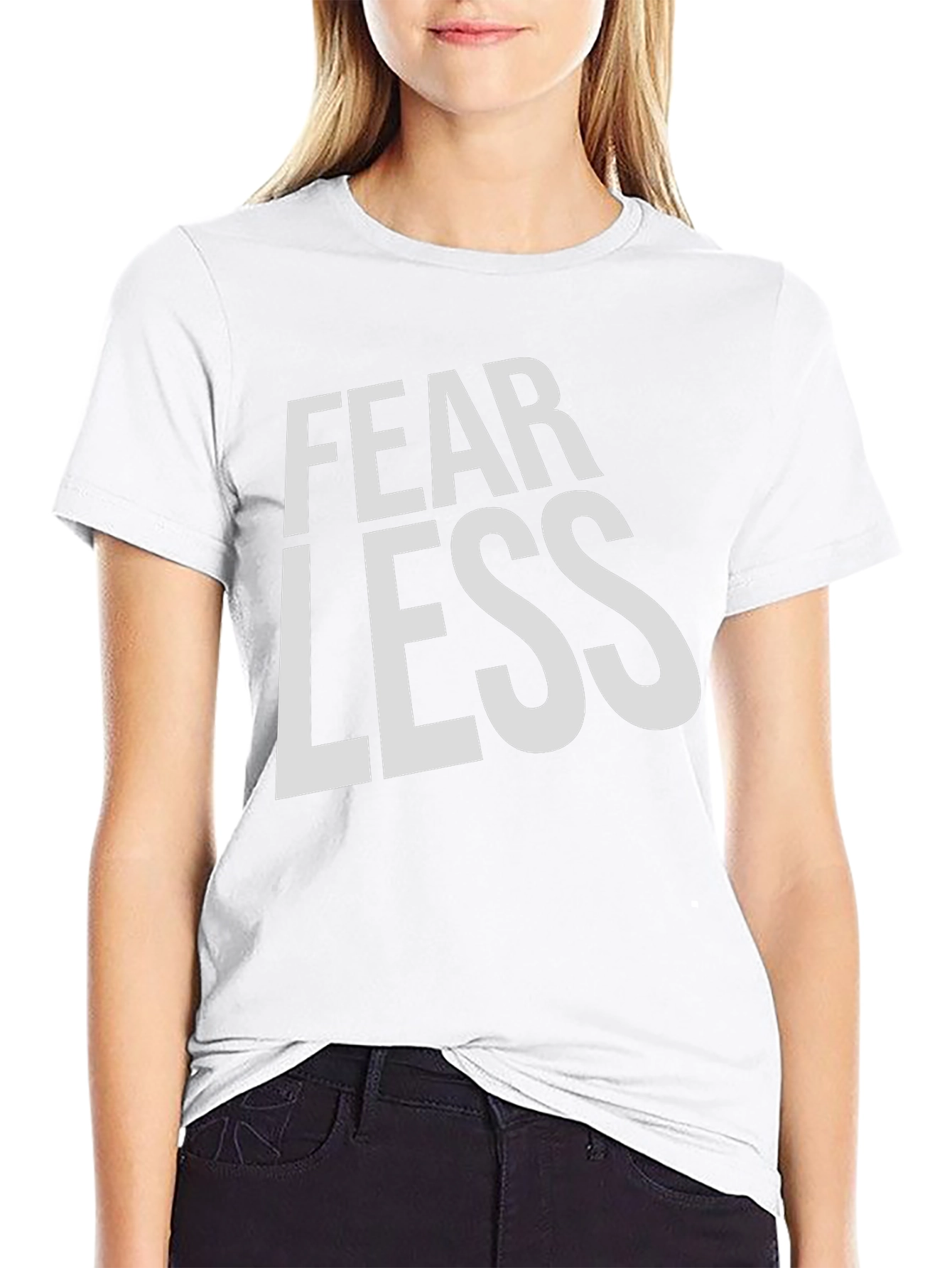 Fearless Black Graphic Tee Shirt