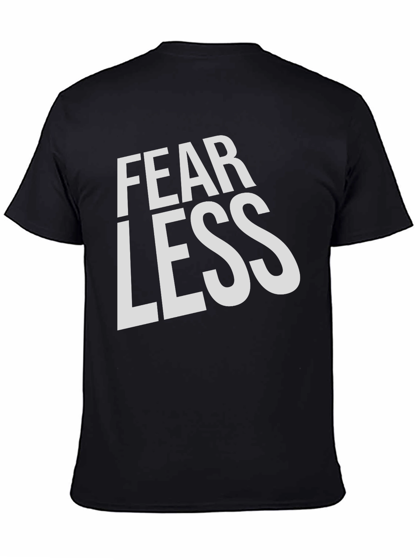 Fearless Black Graphic Tee Shirt