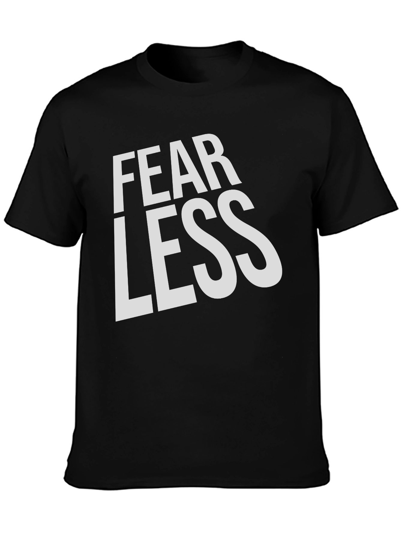 Fearless Black Graphic Tee Shirt