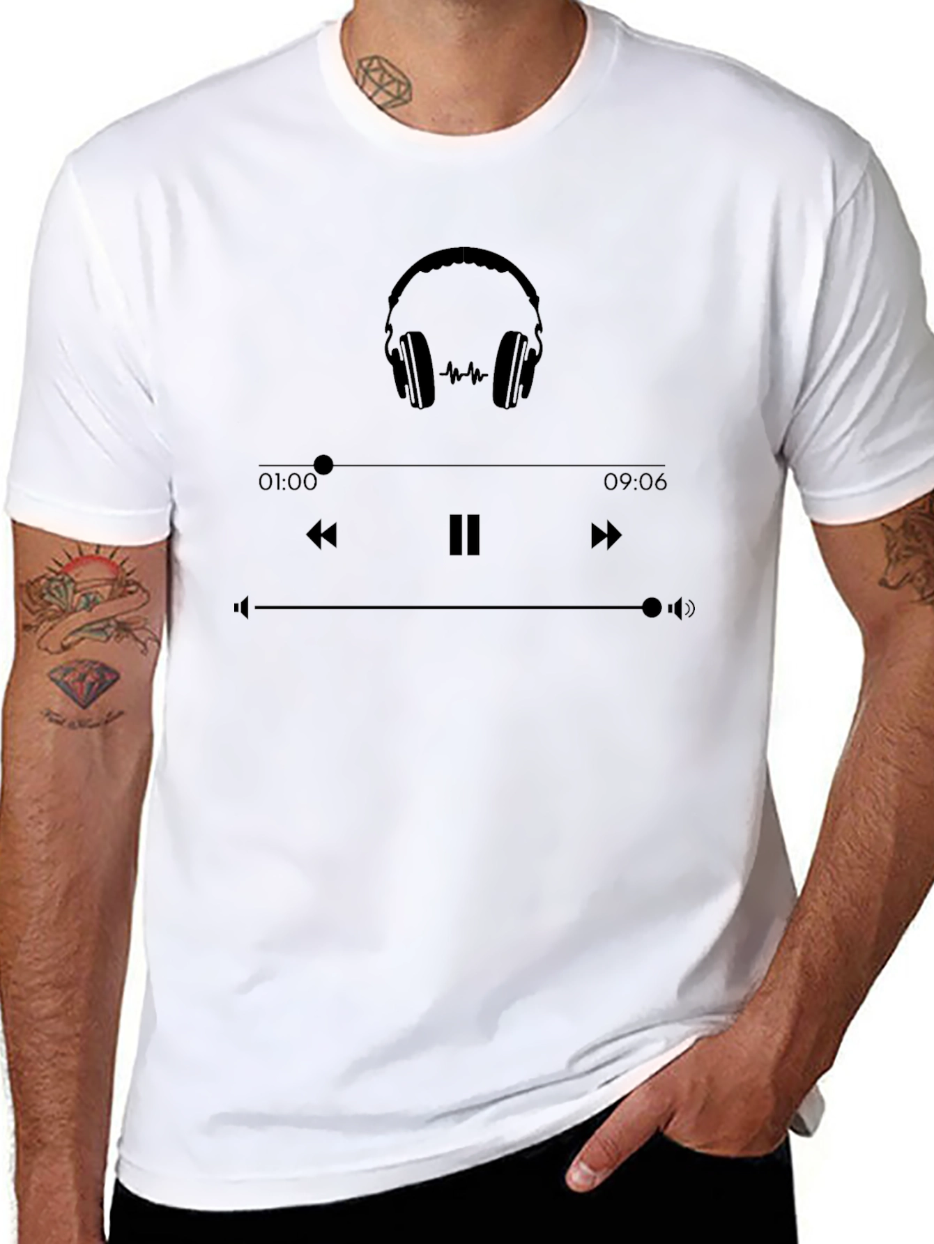 Music Player Graphic T-Shirt