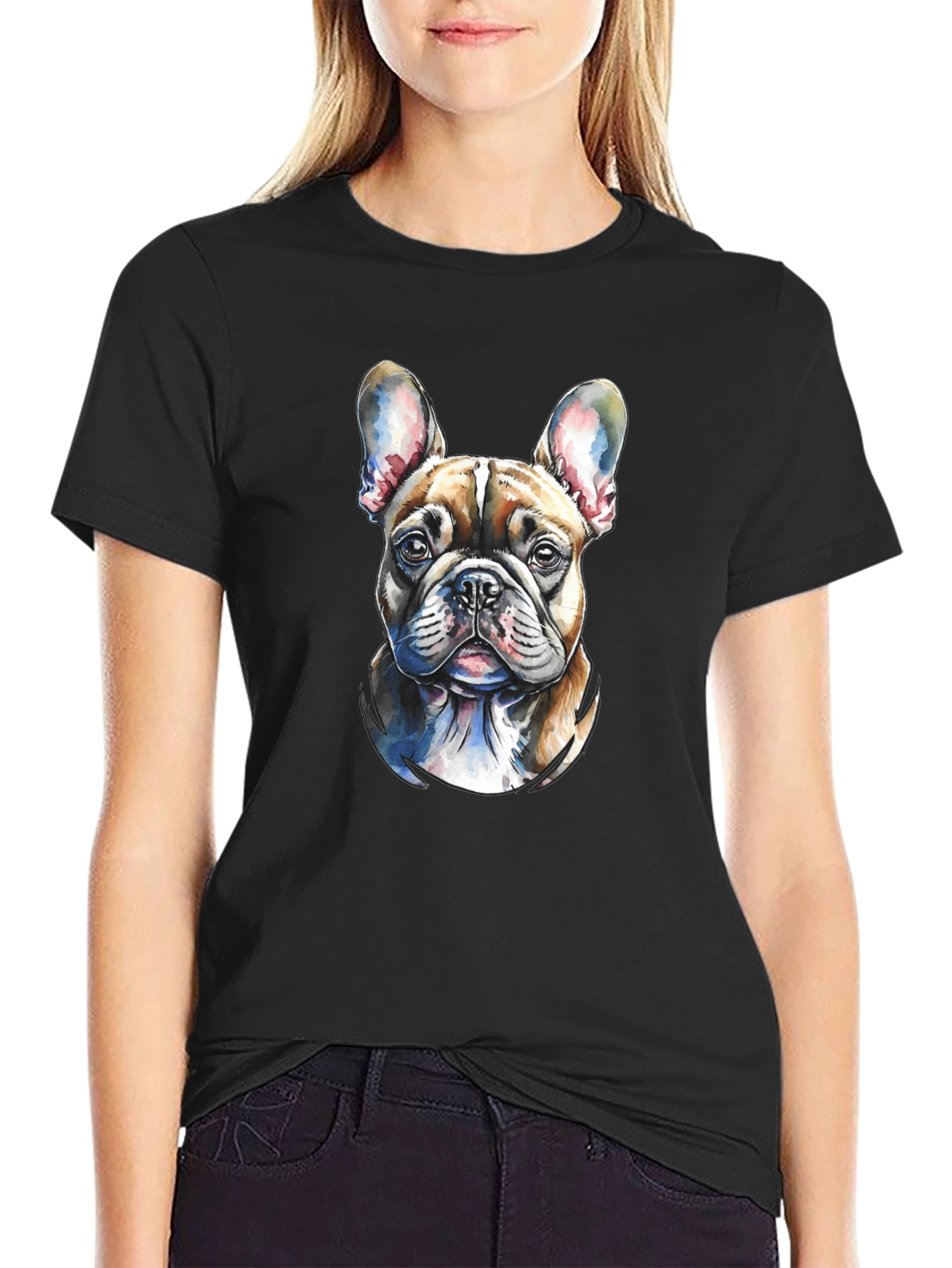 Dog Portrait Tee - Stylish Canine Graphic T-Shirt