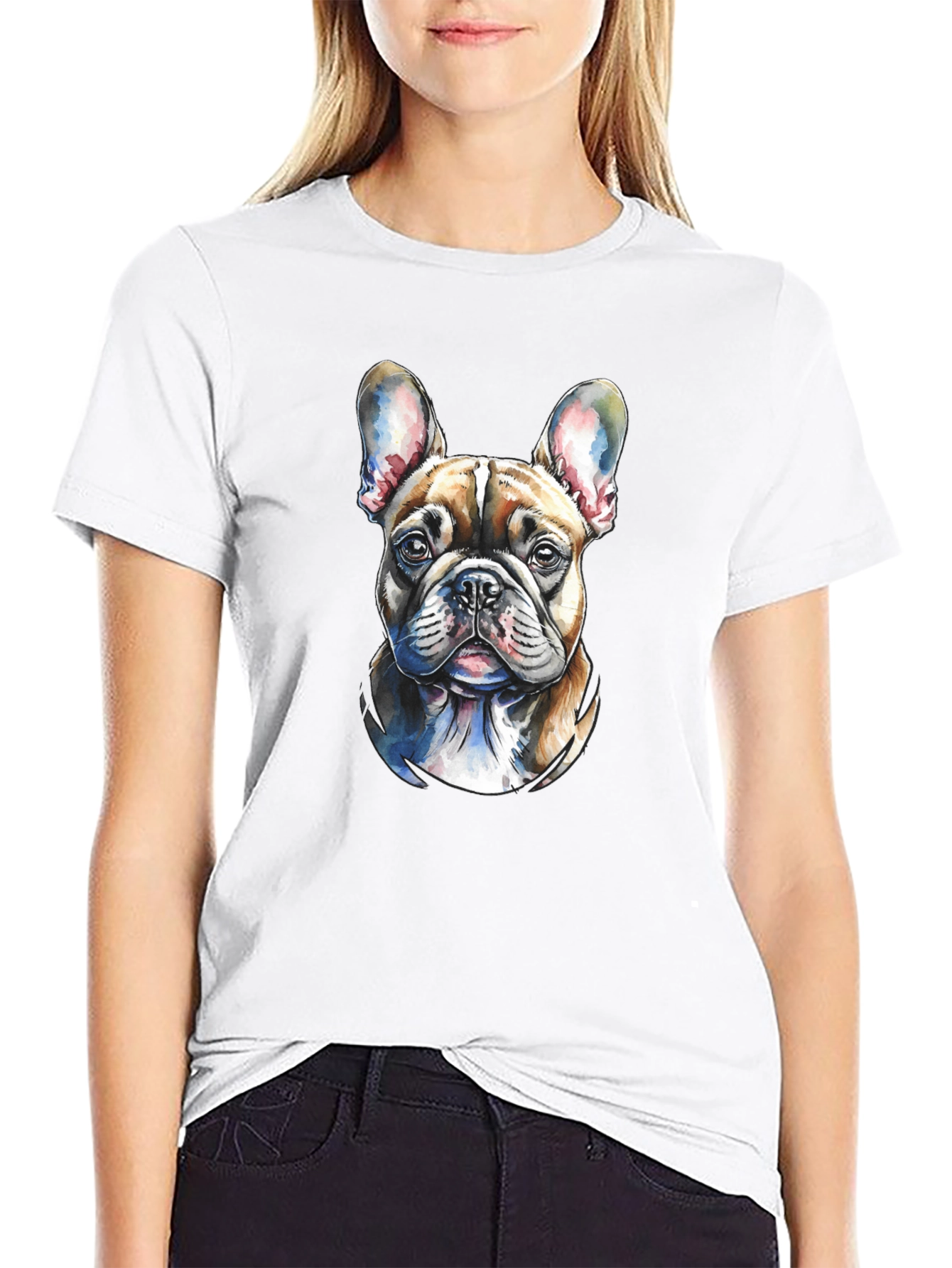Dog Portrait Tee - Stylish Canine Graphic T-Shirt
