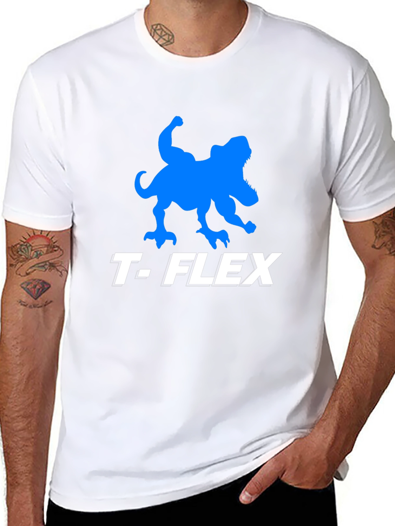 T-Flex Dinosaur Black T-Shirt