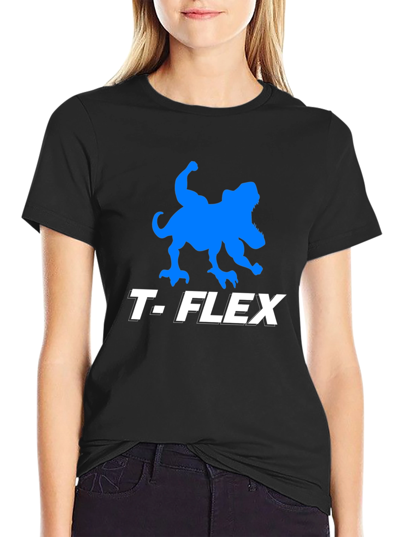 T-Flex Dinosaur Black T-Shirt