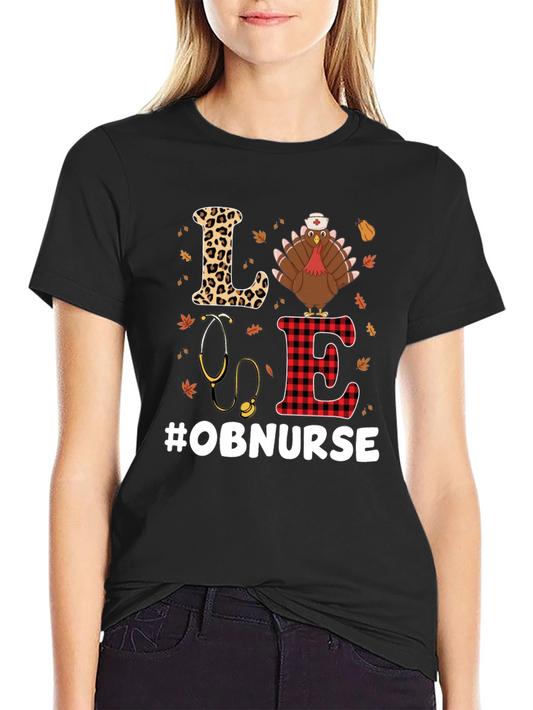 OB Nurse Thanksgiving T-Shirt