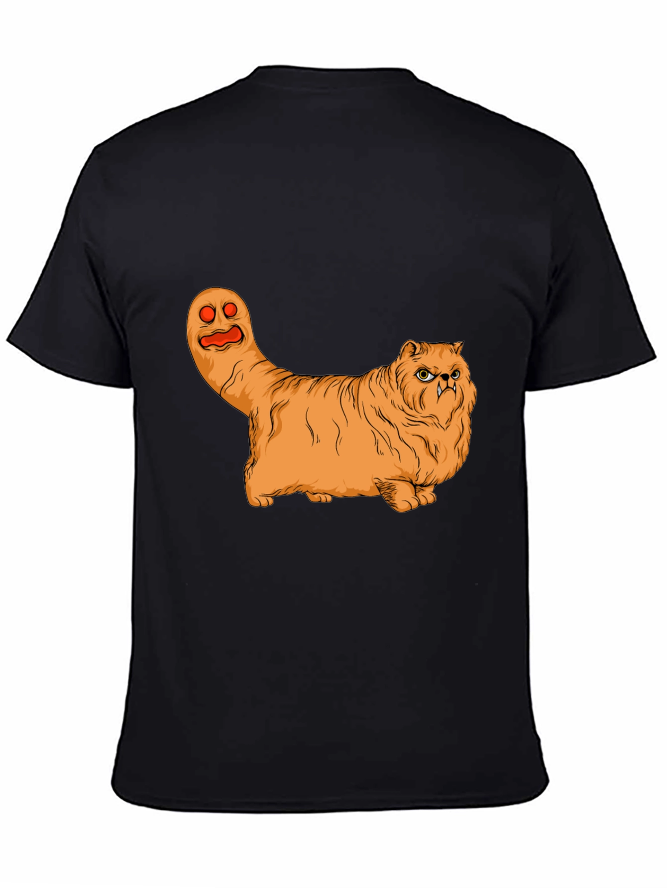 Funny Halloween Cat Ghost Graphic T-Shirt