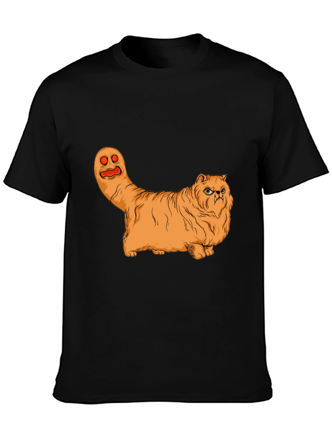 Funny Halloween Cat Ghost Graphic T-Shirt