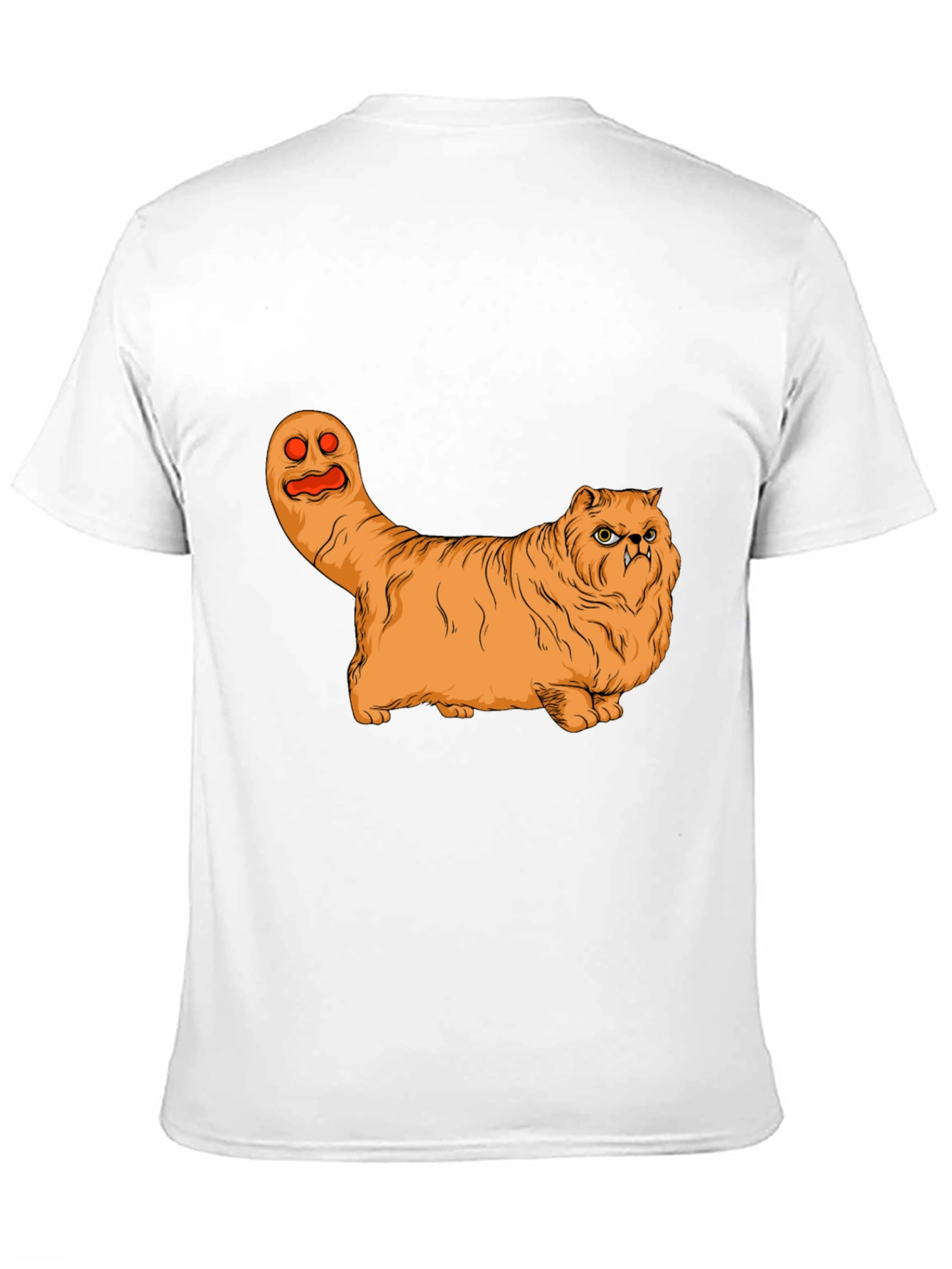 Funny Halloween Cat Ghost Graphic T-Shirt