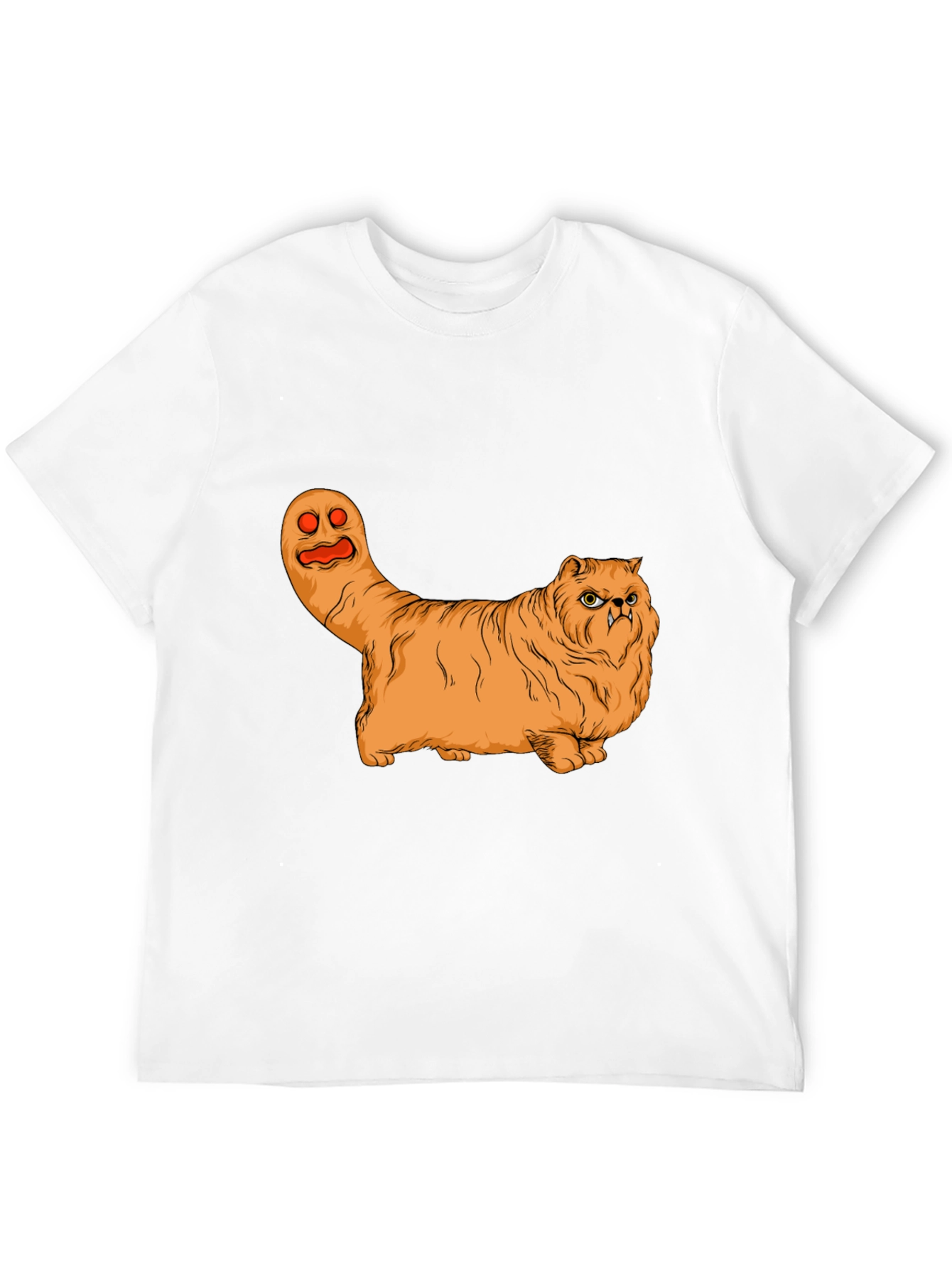 Funny Halloween Cat Ghost Graphic T-Shirt