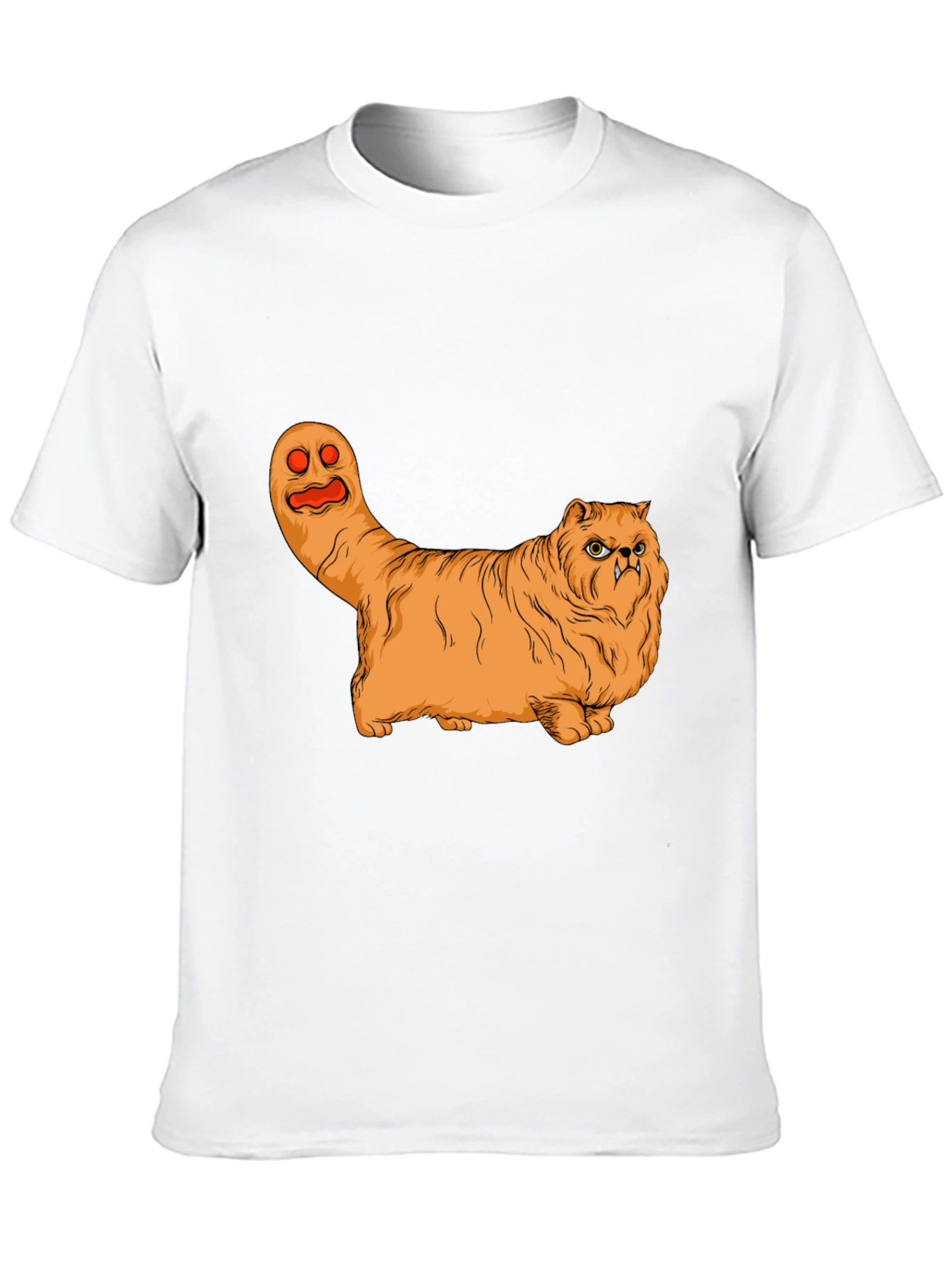 Funny Halloween Cat Ghost Graphic T-Shirt