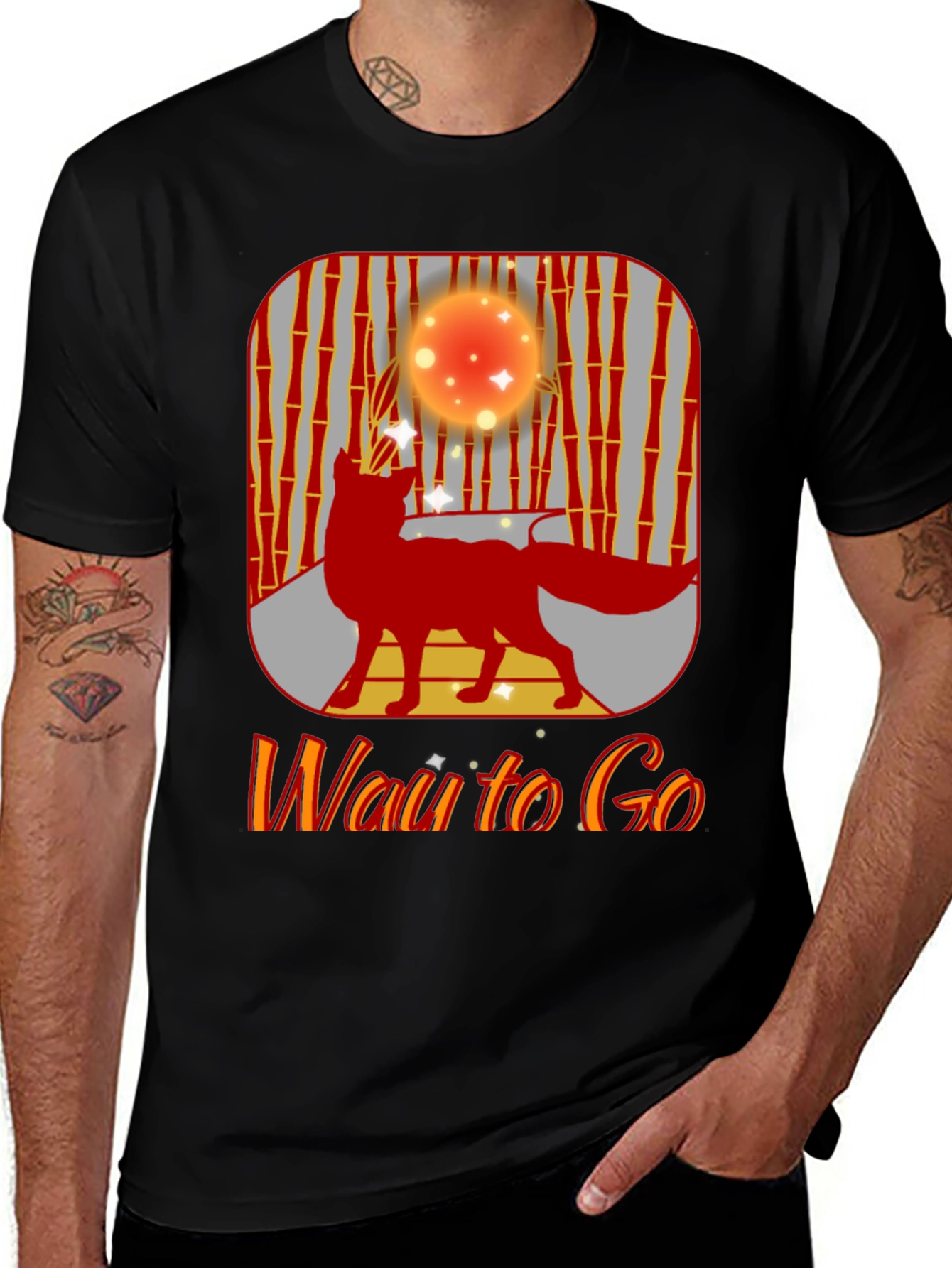 Whimsical Fox Graphic T-Shirt