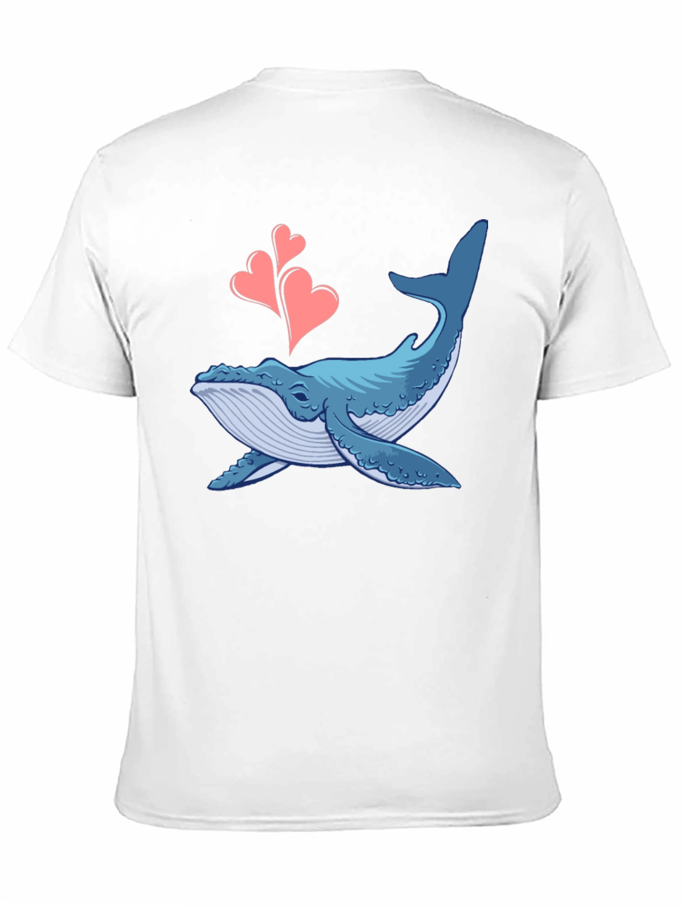Whale Love Graphic Tee - Black Cotton T-Shirt